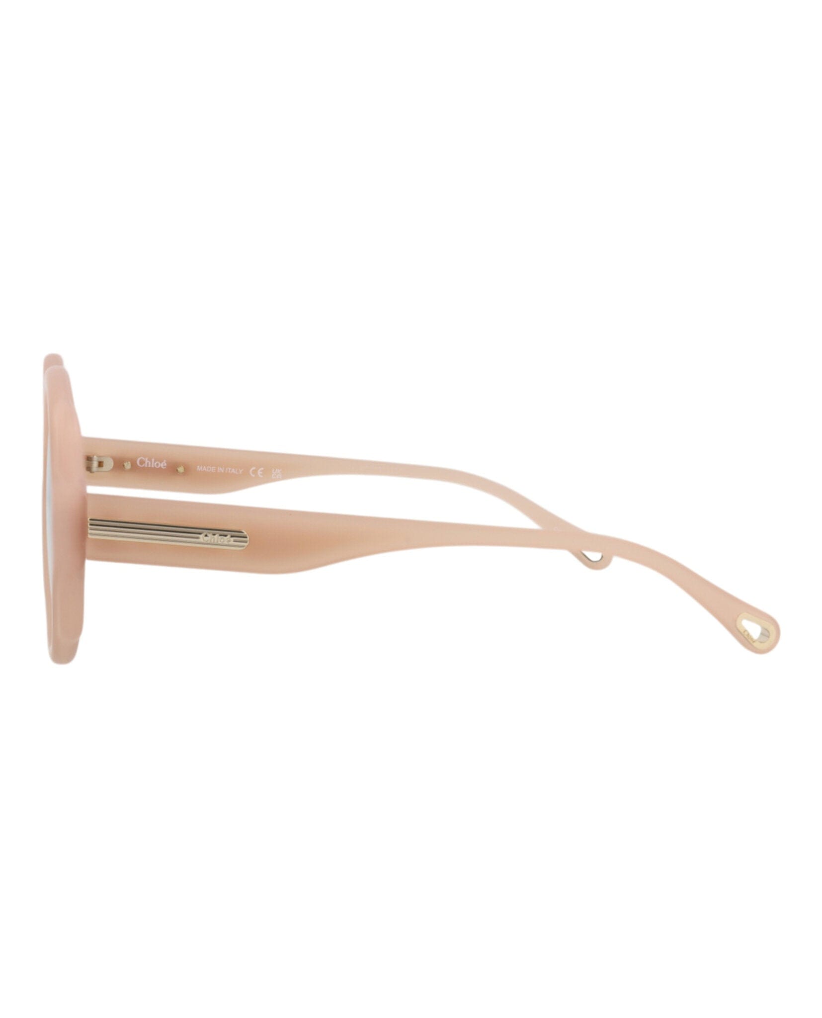 Fashion Chloé Womens Round/Oval Nude Nude Brown Fashion Designer Eyewear