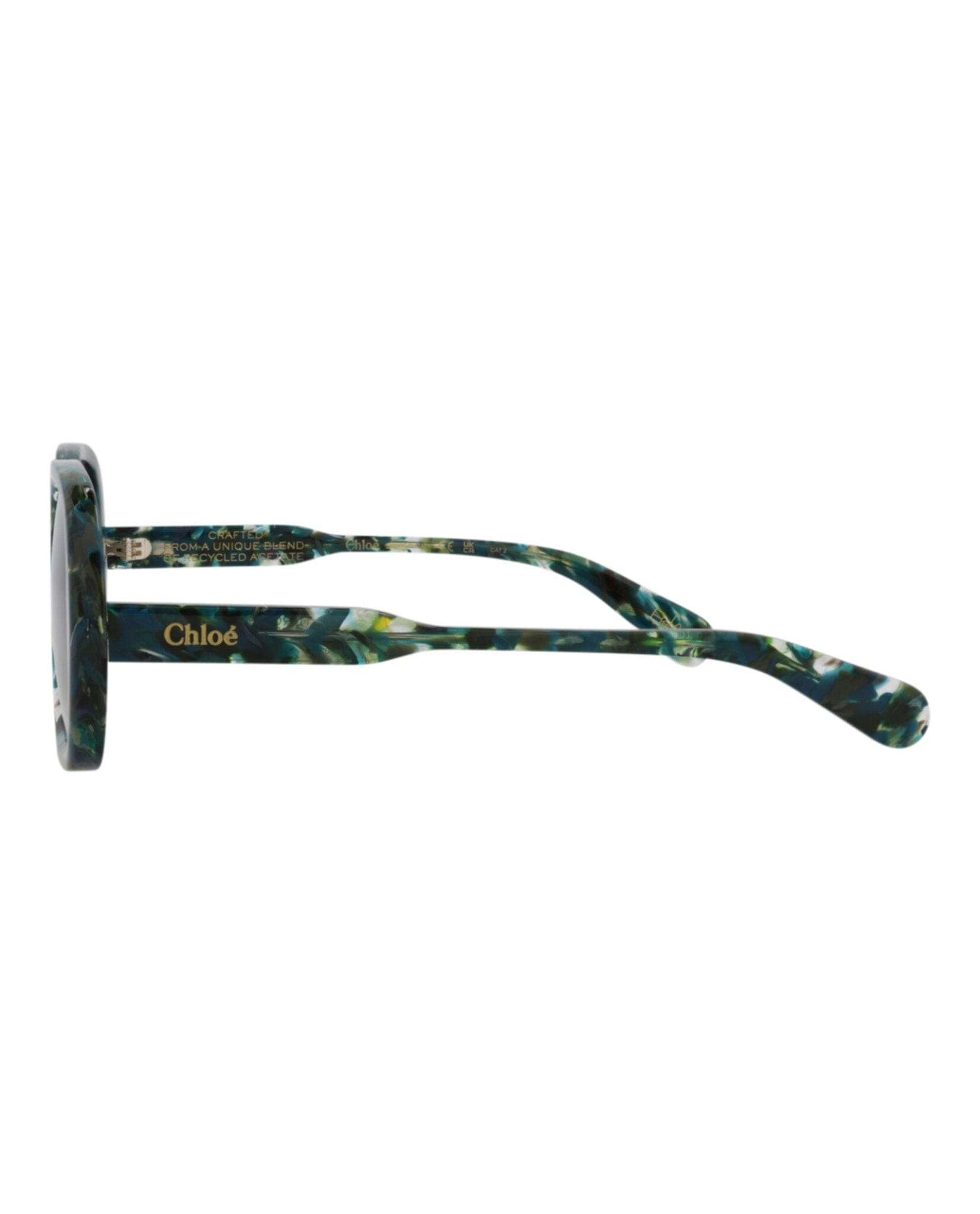 Fashion Chloé Womens Square/Rectangle Green Green Grey Fashion Designer Eyewear