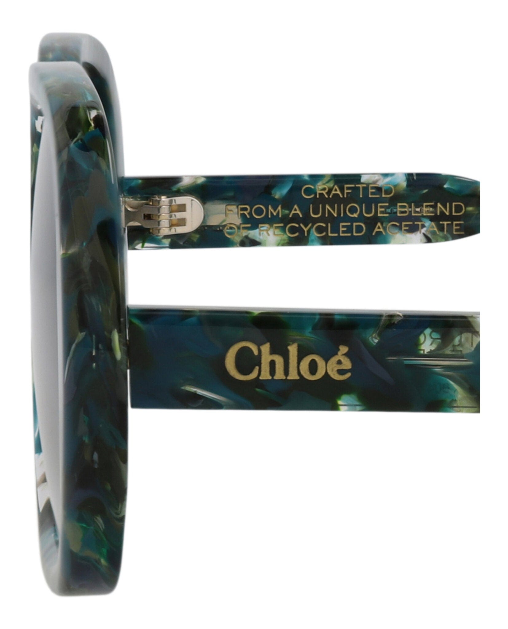 Fashion Chloé Womens Square/Rectangle Green Green Grey Fashion Designer Eyewear