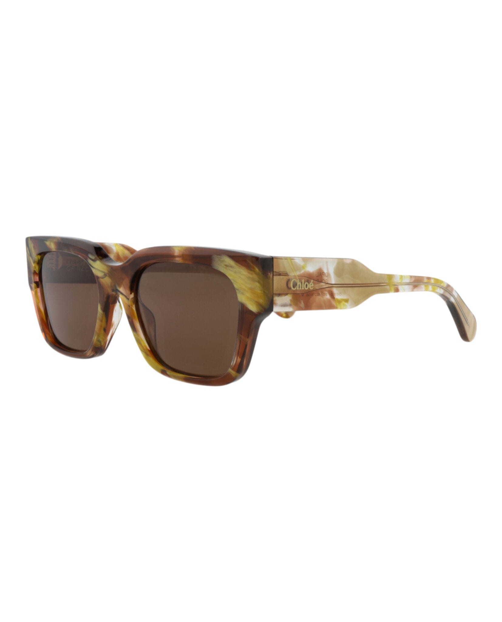 Fashion Chloé Womens Square/Rectangle Havana Havana Brown Fashion Designer Eyewear