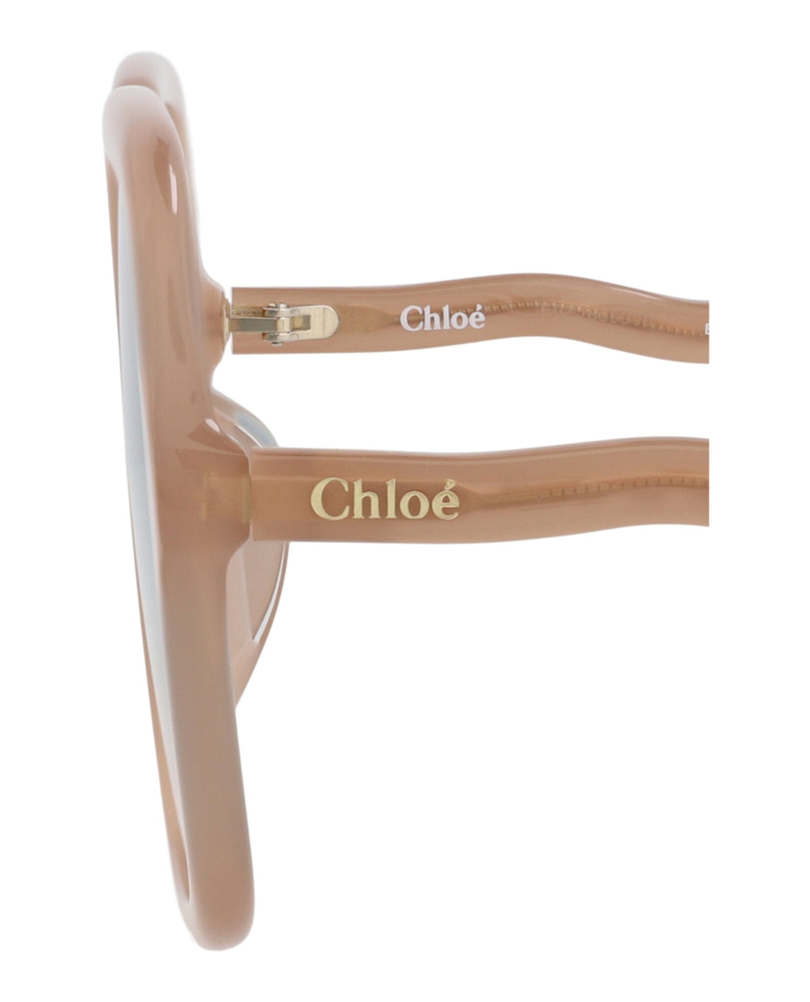 Fashion Chloé Womens Square/Rectangle Nude Nude Green Fashion Designer Eyewear