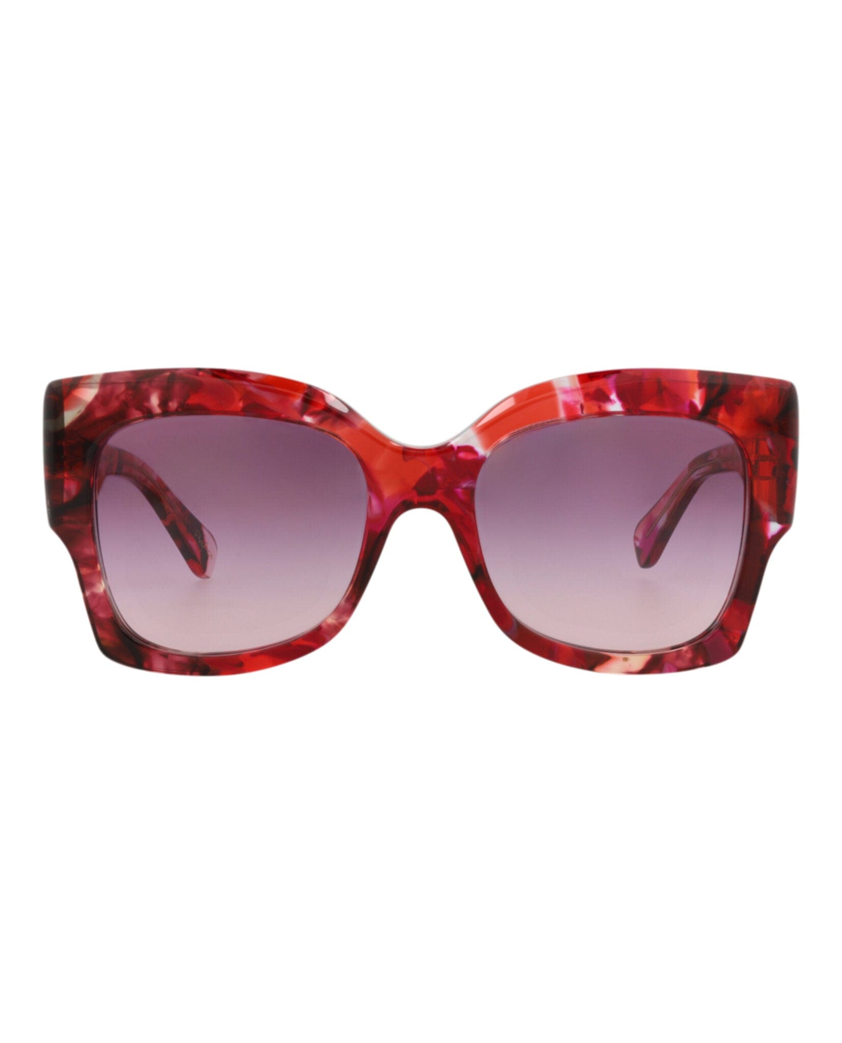 Fashion Chloé Womens Square/Rectangle Red Red Violet Fashion Designer Eyewear