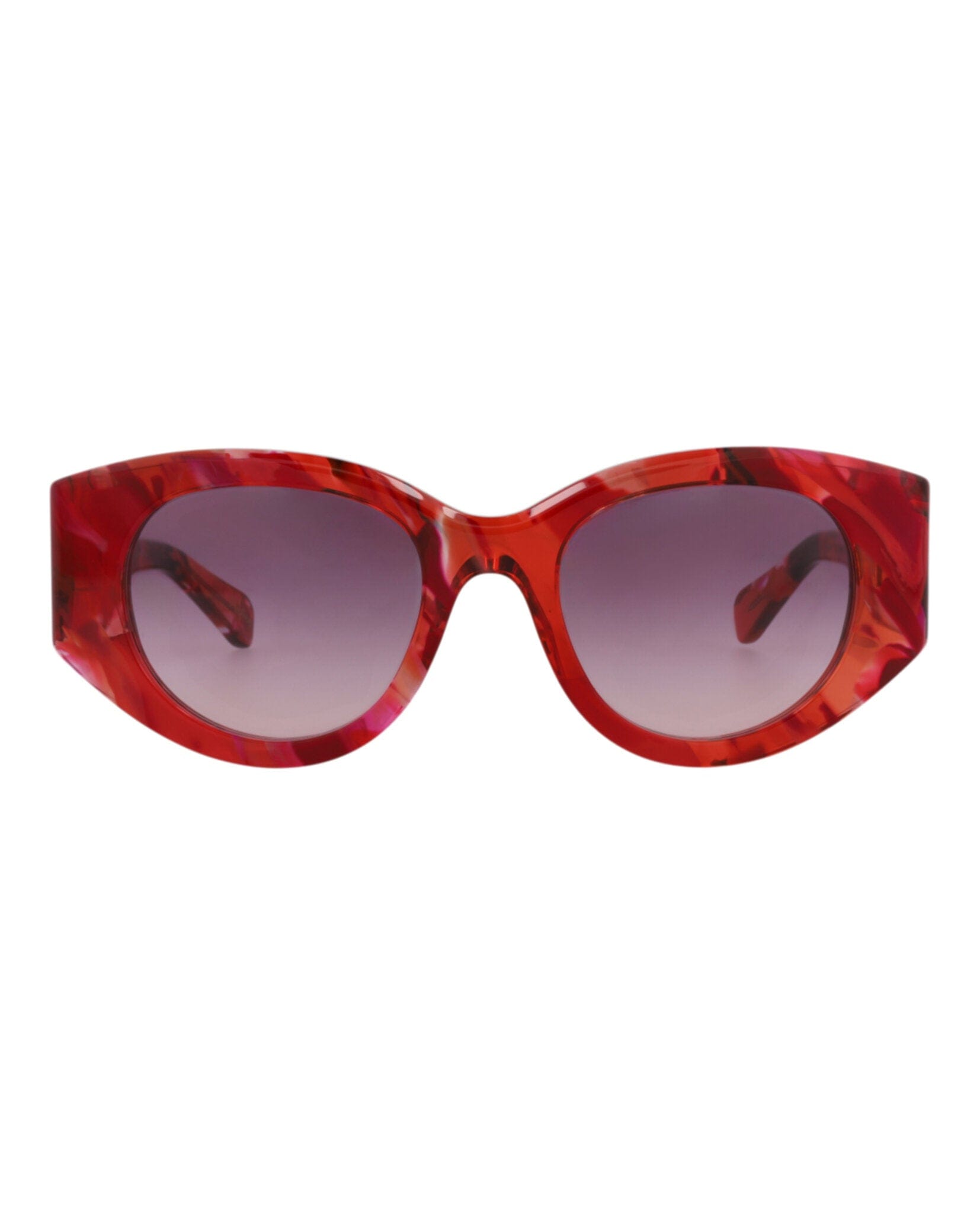 Fashion Chloé Womens Round/Oval Red Red Violet Fashion Designer Eyewear