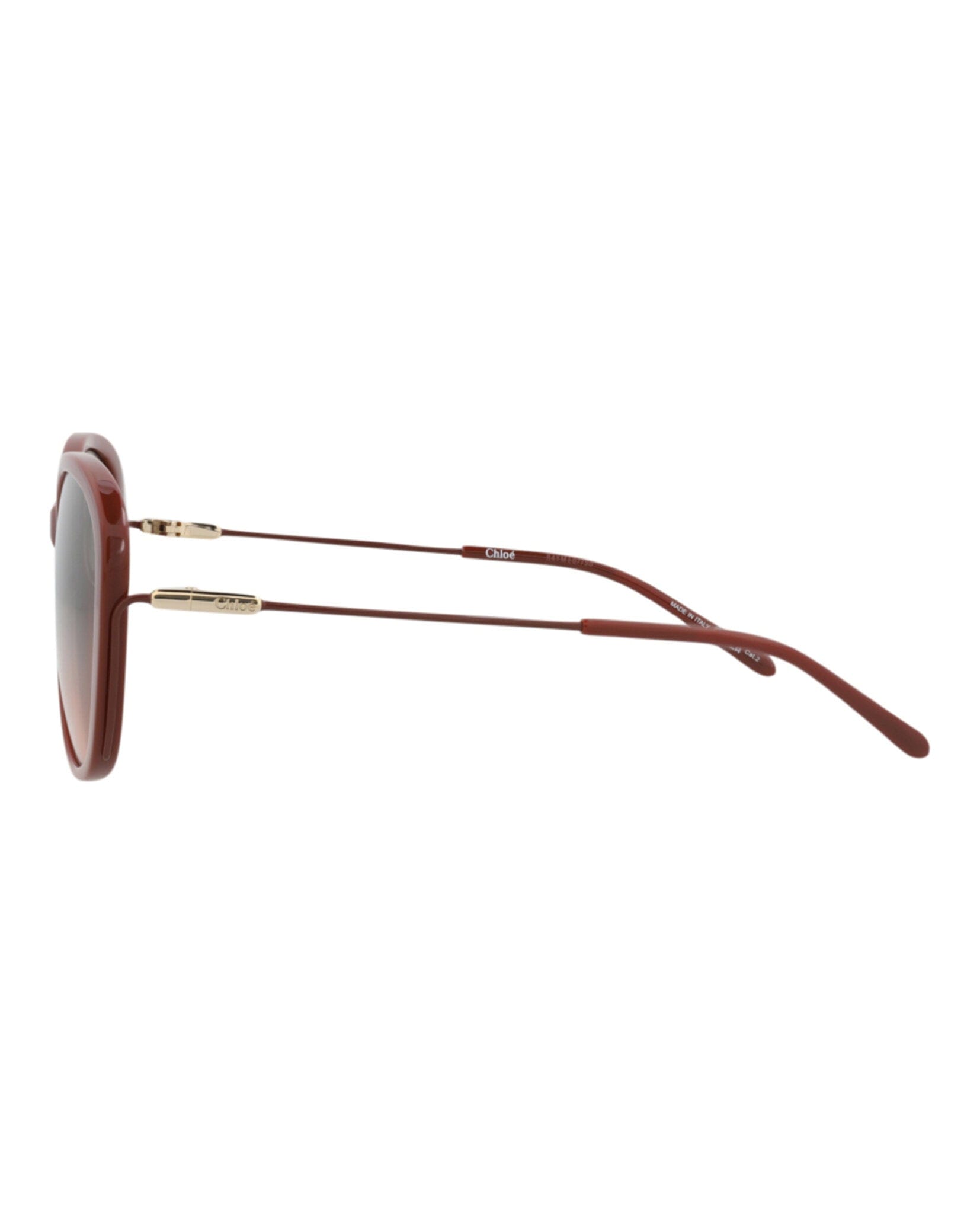 Fashion Chloé Womens Round/Oval Brown Brown Green Fashion Designer Eyewear