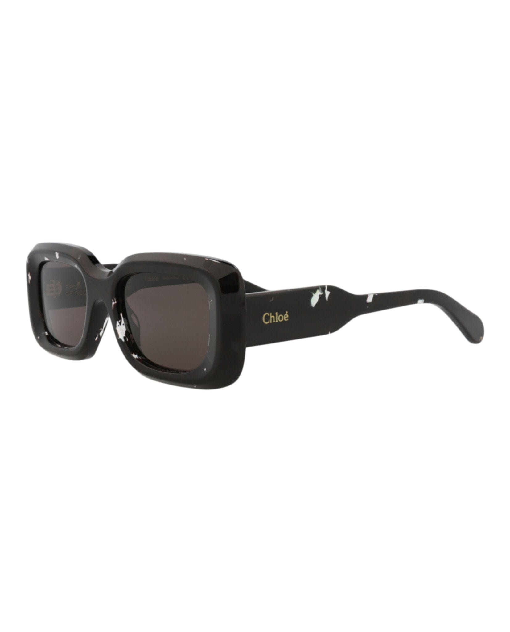 Fashion Chloé Womens Square/Rectangle Black Black Grey Fashion Designer Eyewear