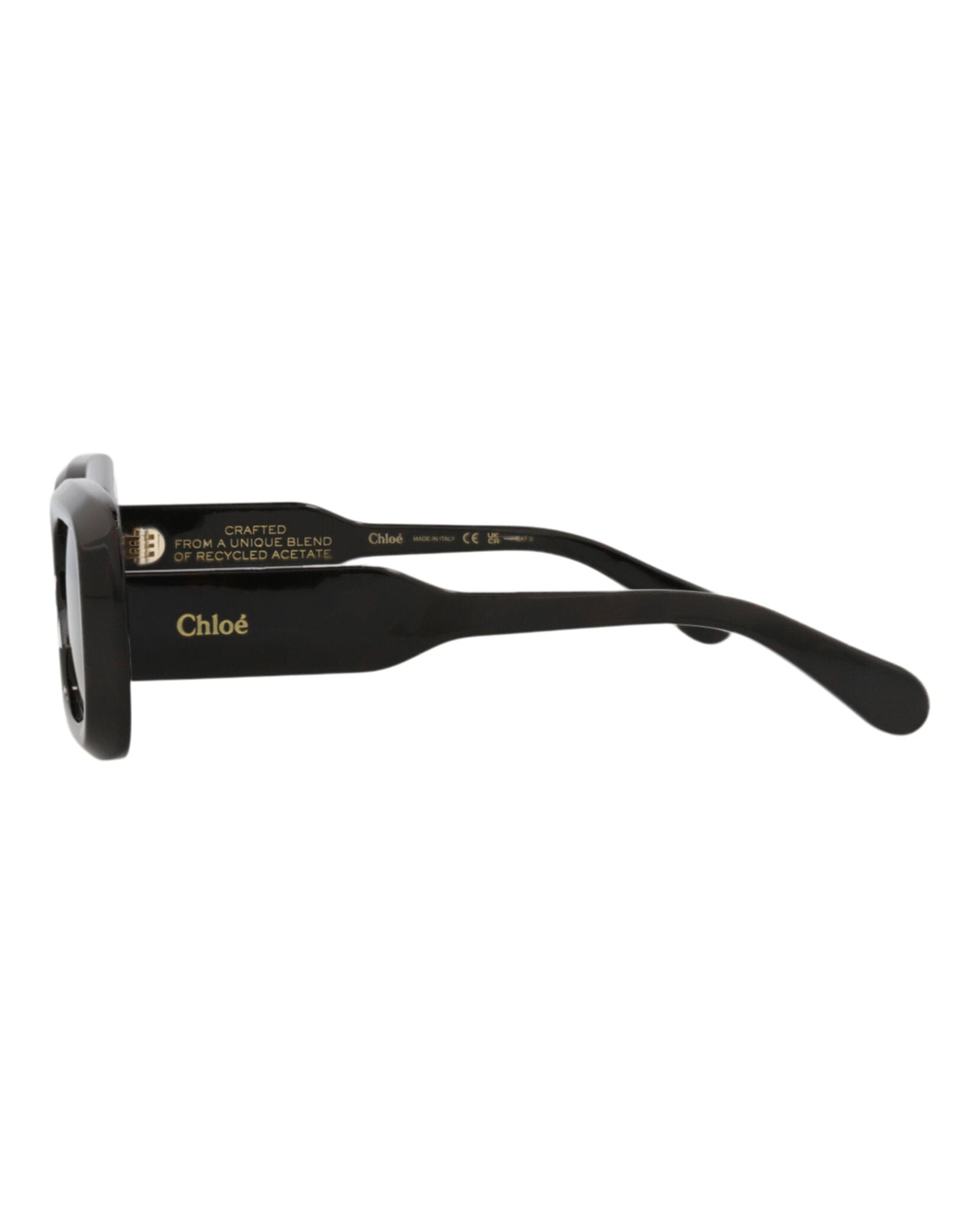 Fashion Chloé Womens Square/Rectangle Black Black Grey Fashion Designer Eyewear
