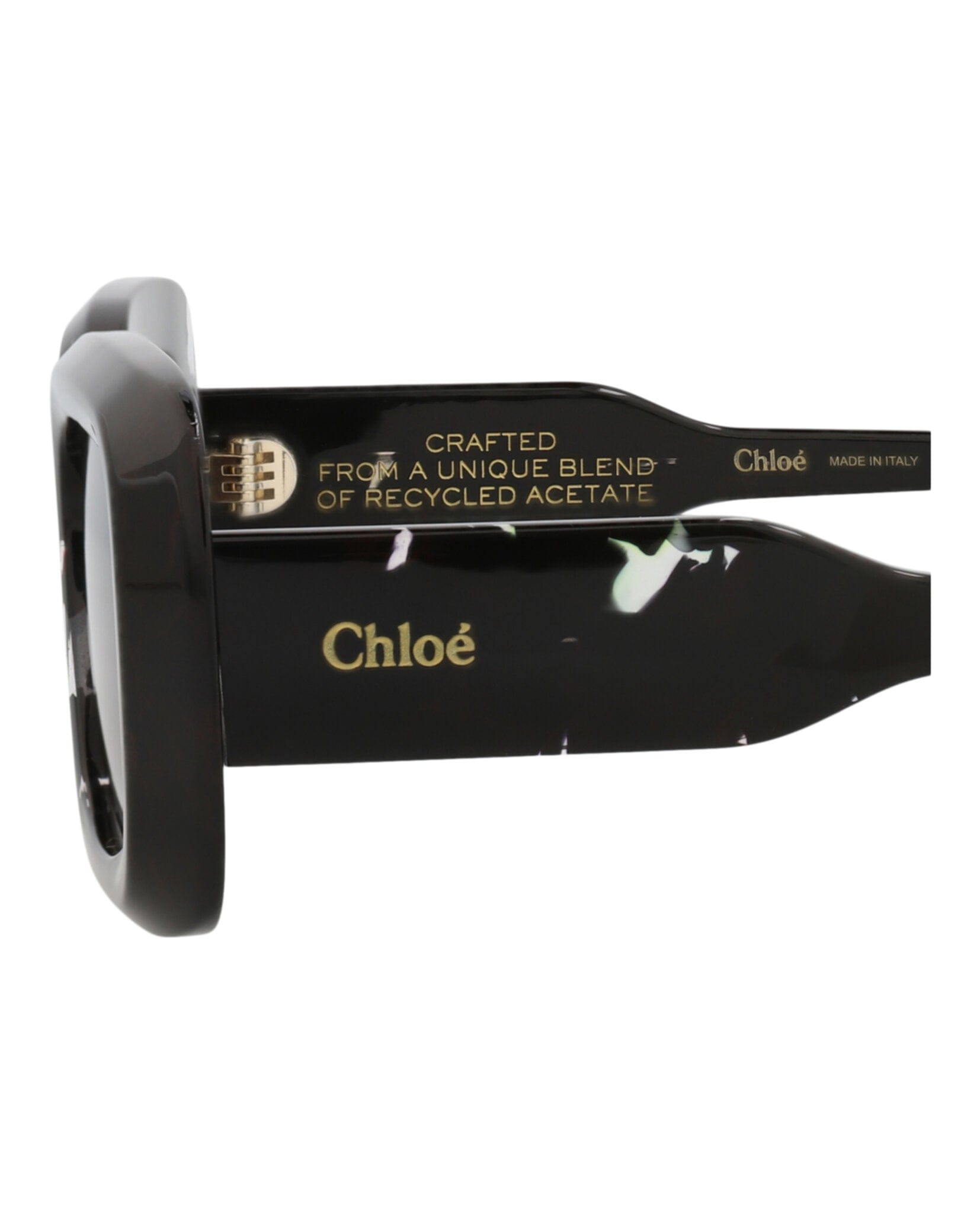Fashion Chloé Womens Square/Rectangle Black Black Grey Fashion Designer Eyewear