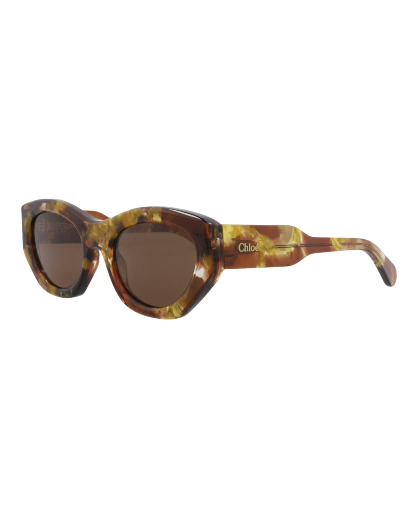 Fashion Chloé Womens Cat Eye Havana Havana Brown Fashion Designer Eyewear