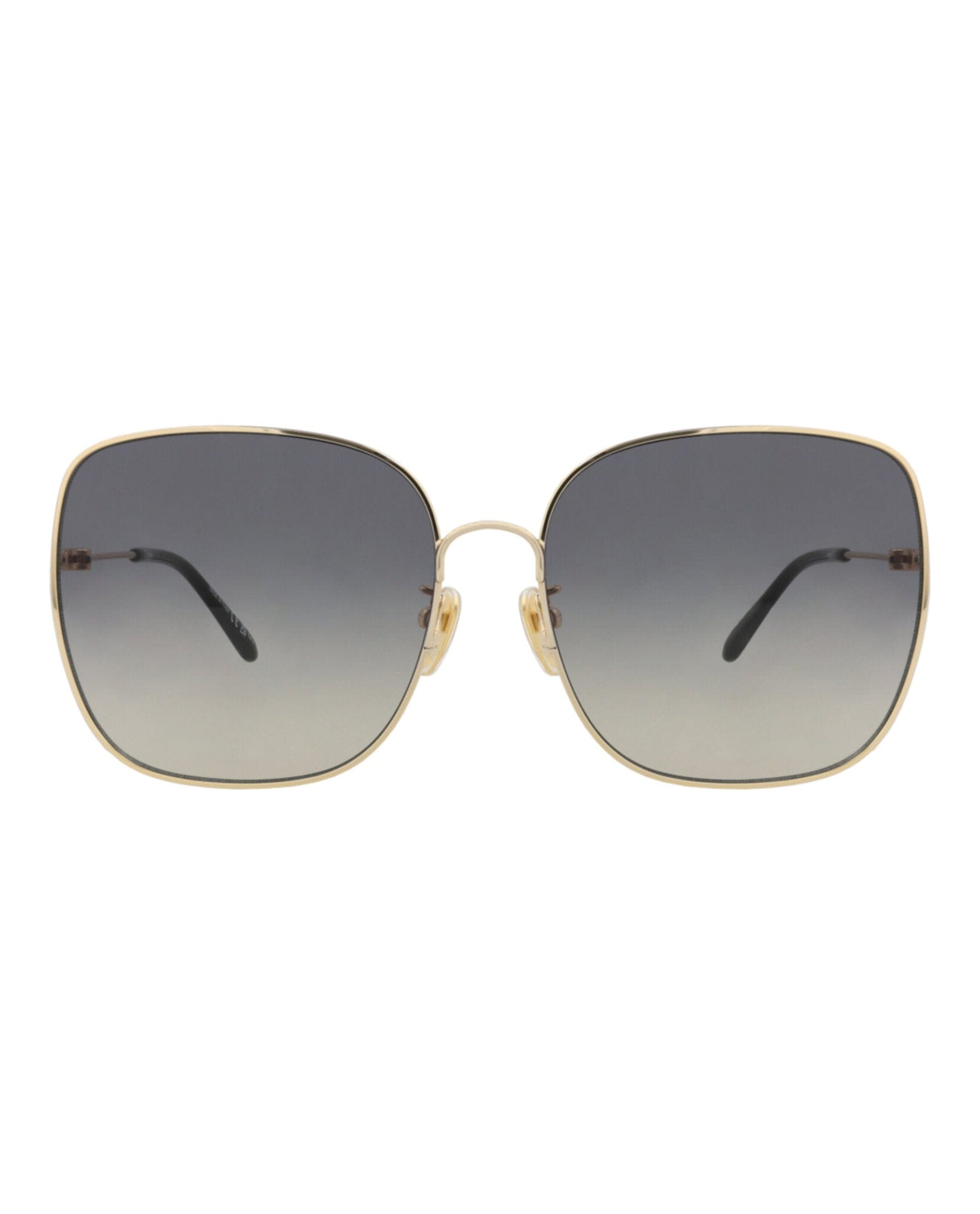 Fashion Chloé Womens Square/Rectangle Gold Gold Grey Fashion Designer Eyewear