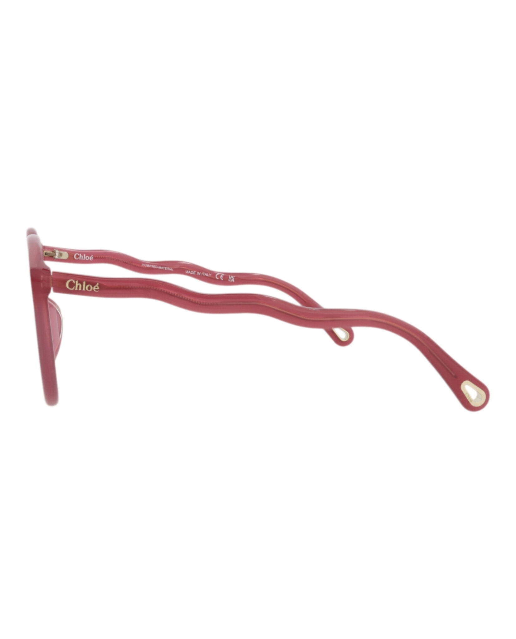 Fashion Chloé Womens Round/Oval Burgundy Burgundy Brown Fashion Designer Eyewear