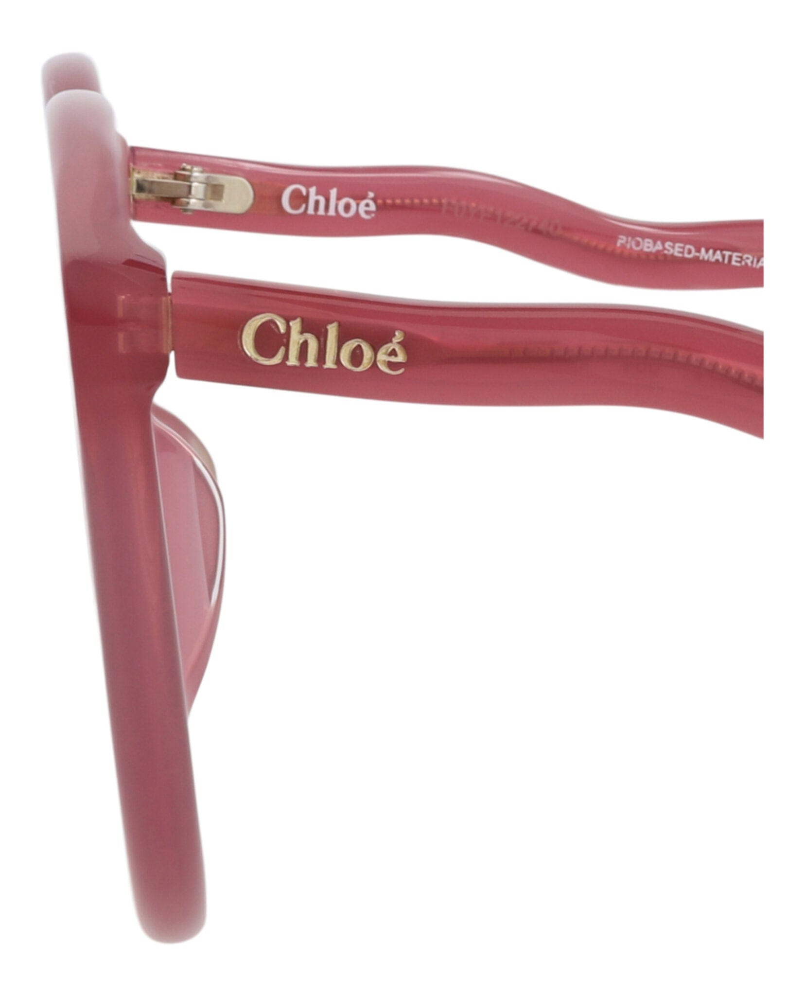 Fashion Chloé Womens Round/Oval Burgundy Burgundy Brown Fashion Designer Eyewear