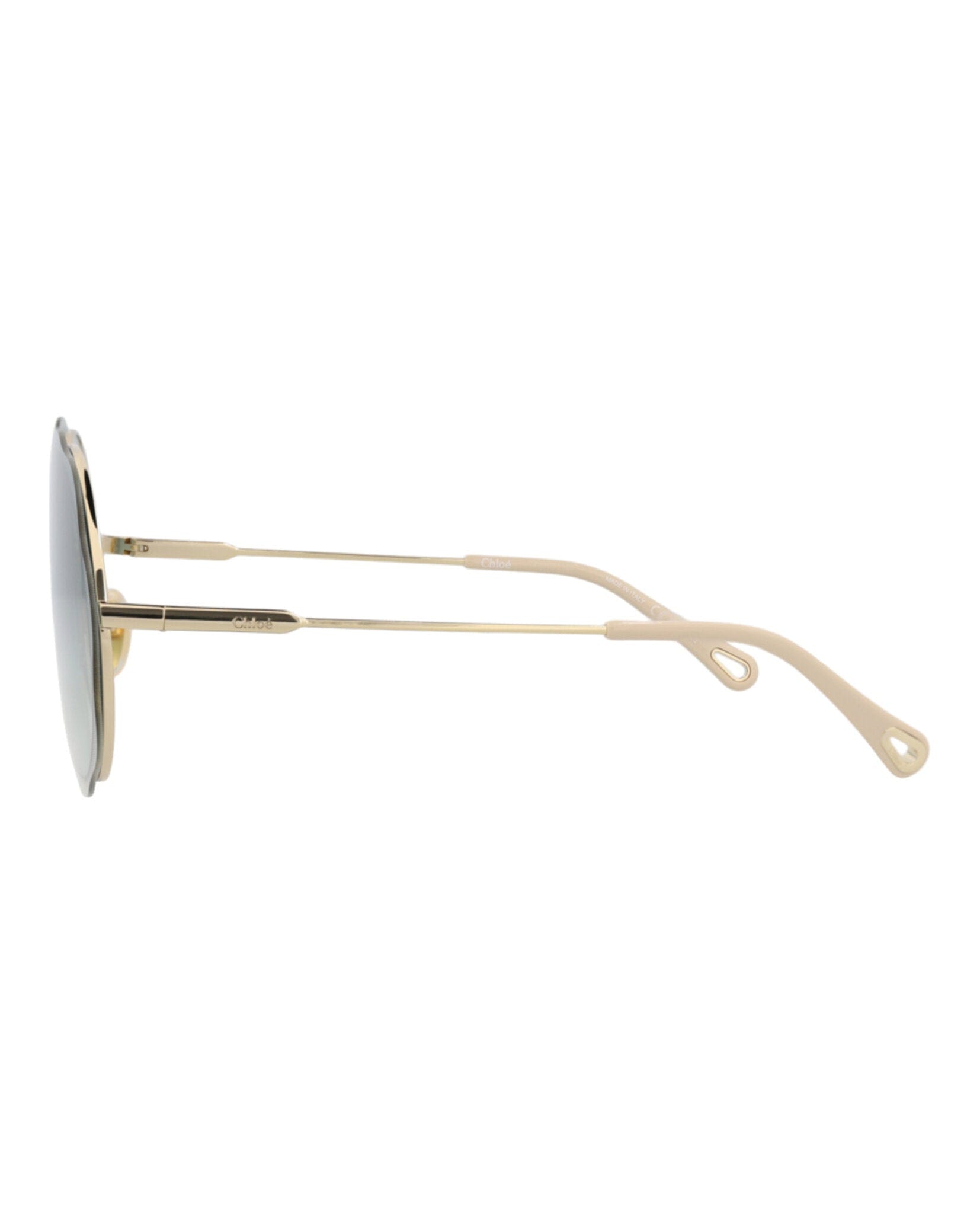 Fashion Chloé Womens Round/Oval Gold Gold Green Fashion Designer Eyewear