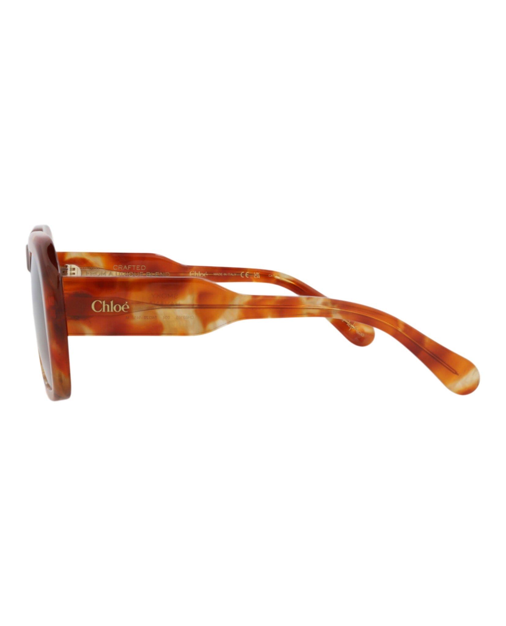 Fashion Chloé Womens Square/Rectangle Havana Havana Red Fashion Designer Eyewear