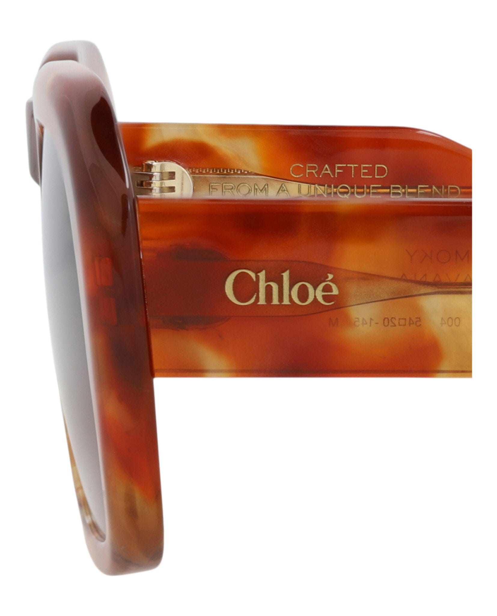 Fashion Chloé Womens Square/Rectangle Havana Havana Red Fashion Designer Eyewear