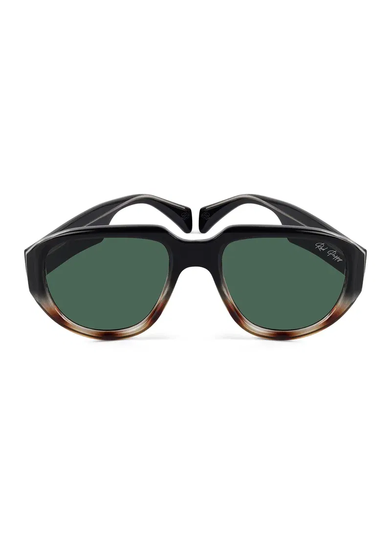 Woggles Red Pappy Lumivista Green Oversized Sunglasses | Best Price UAE
