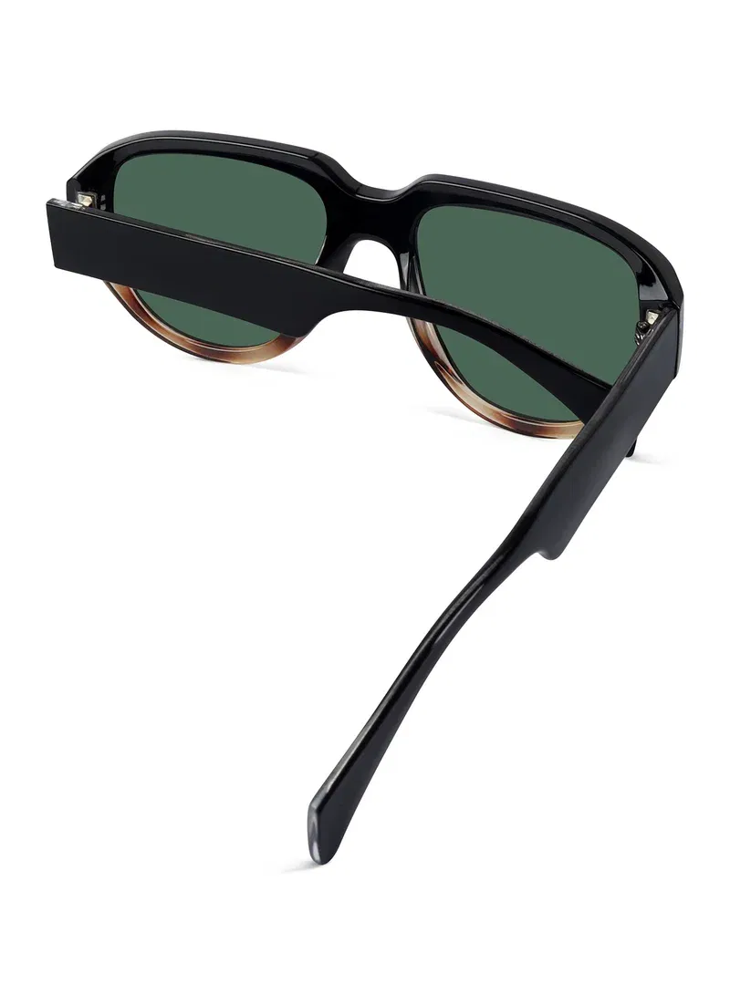 Woggles Red Pappy Lumivista Green Oversized Sunglasses | Best Price UAE