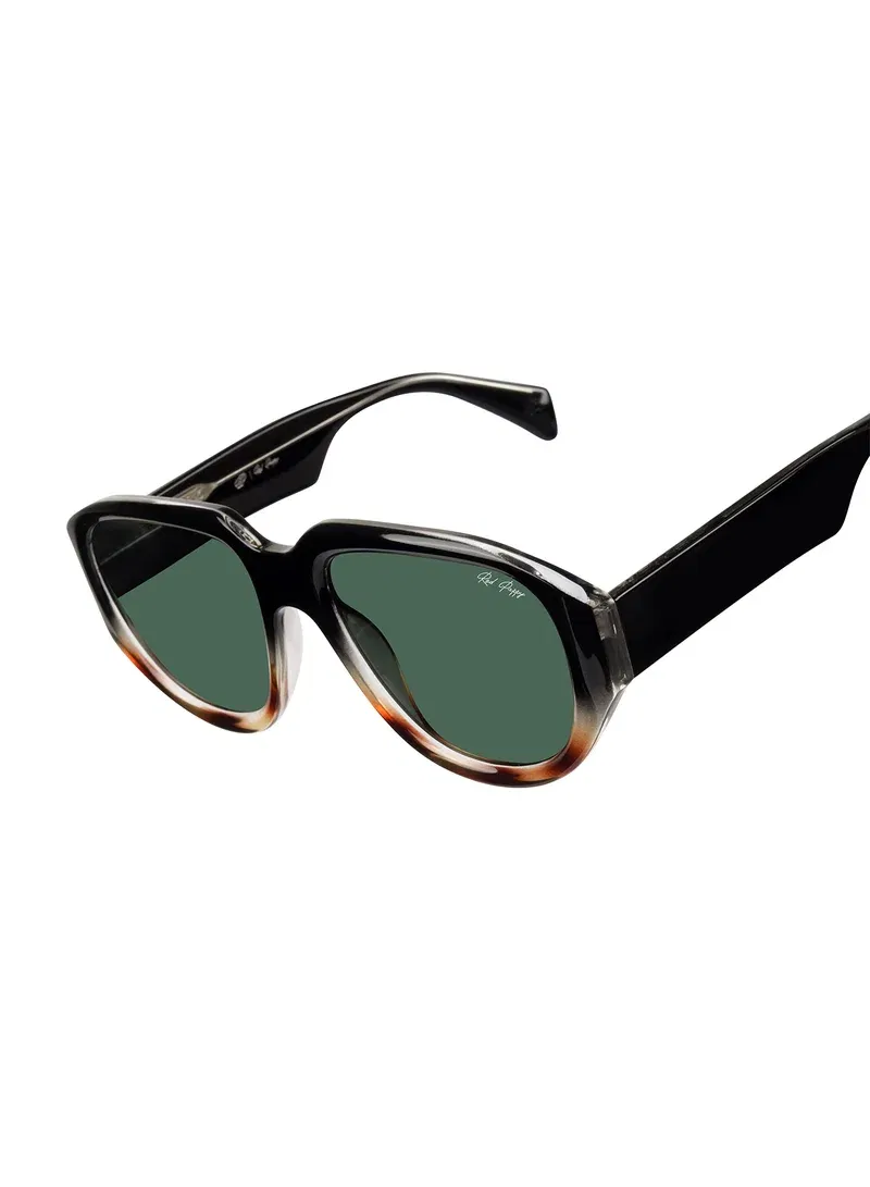 Woggles Red Pappy Lumivista Green Oversized Sunglasses | Best Price UAE