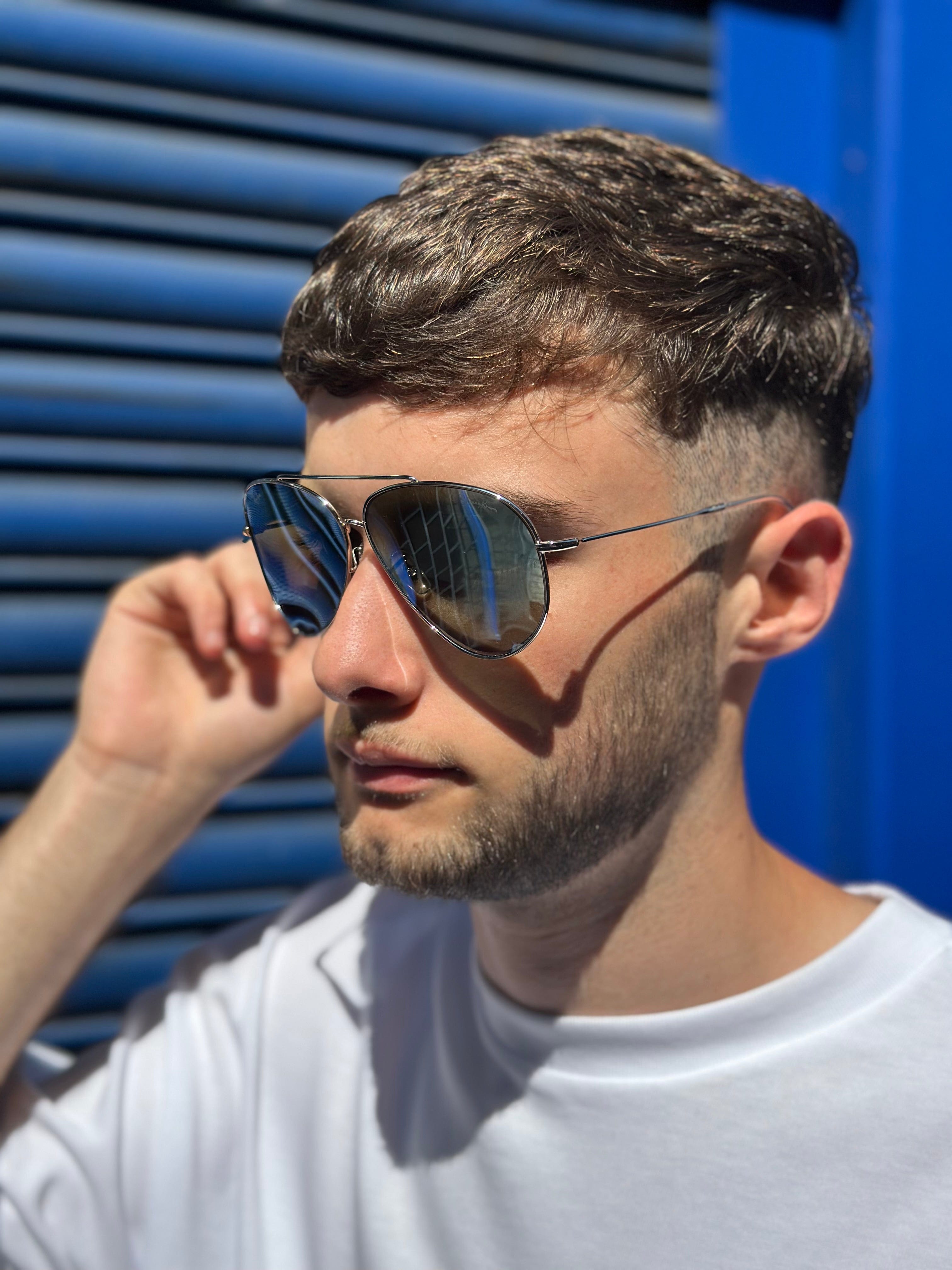 Raybans Rayban Silver Aviator Sunglasses
