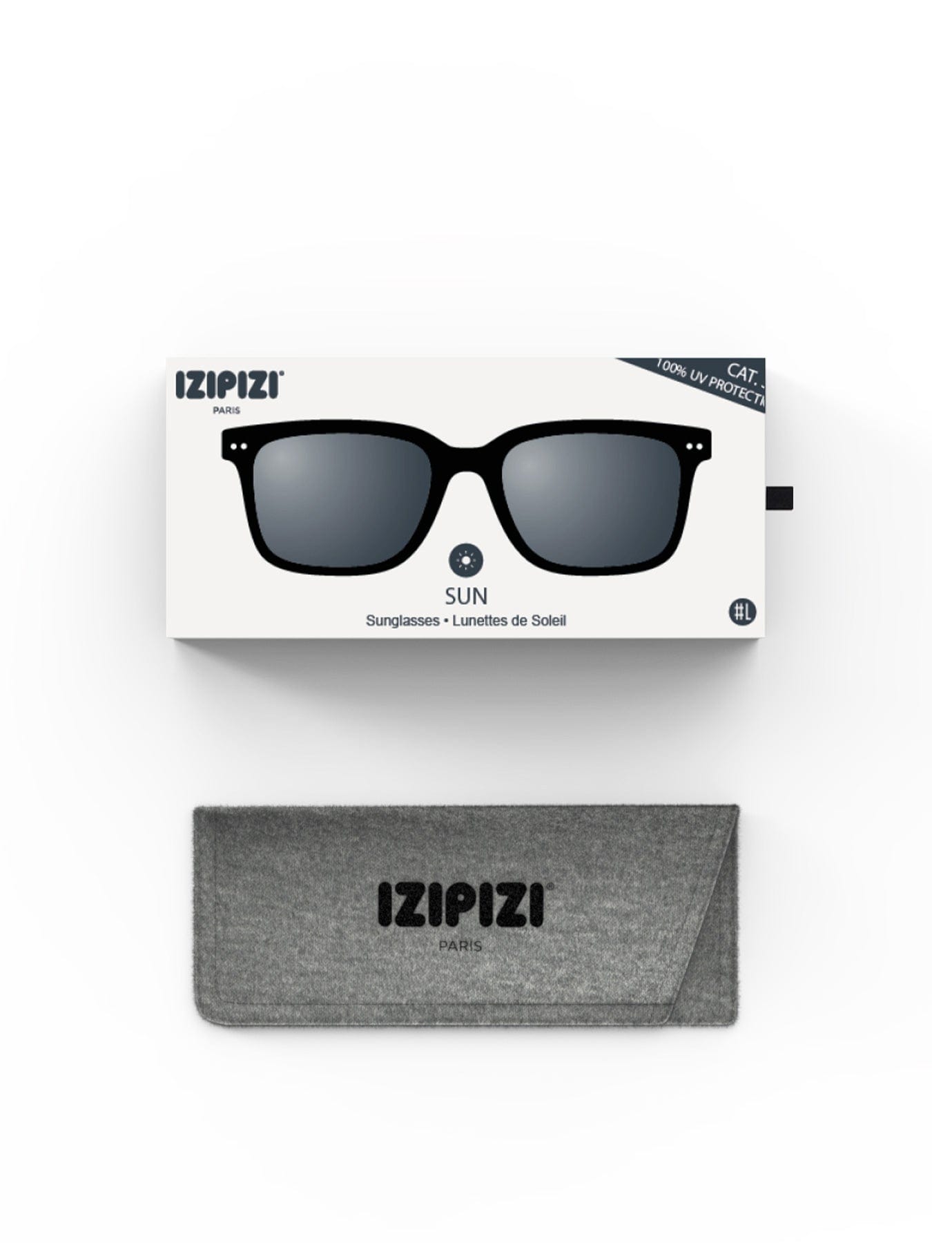 Izipizi #L Square Sunglasses Black