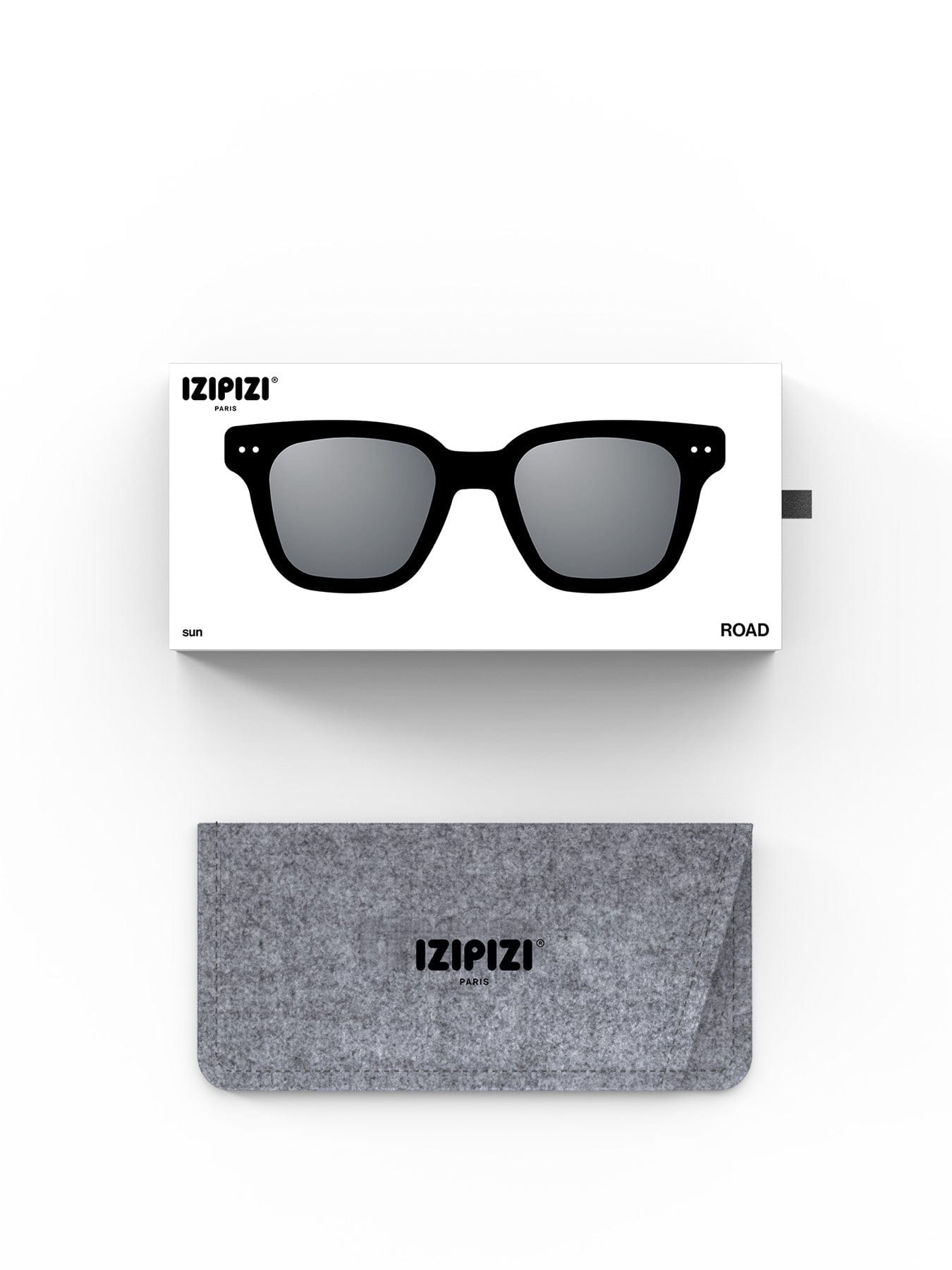 Izipizi Sun Road Rectangle Sunglasses Black