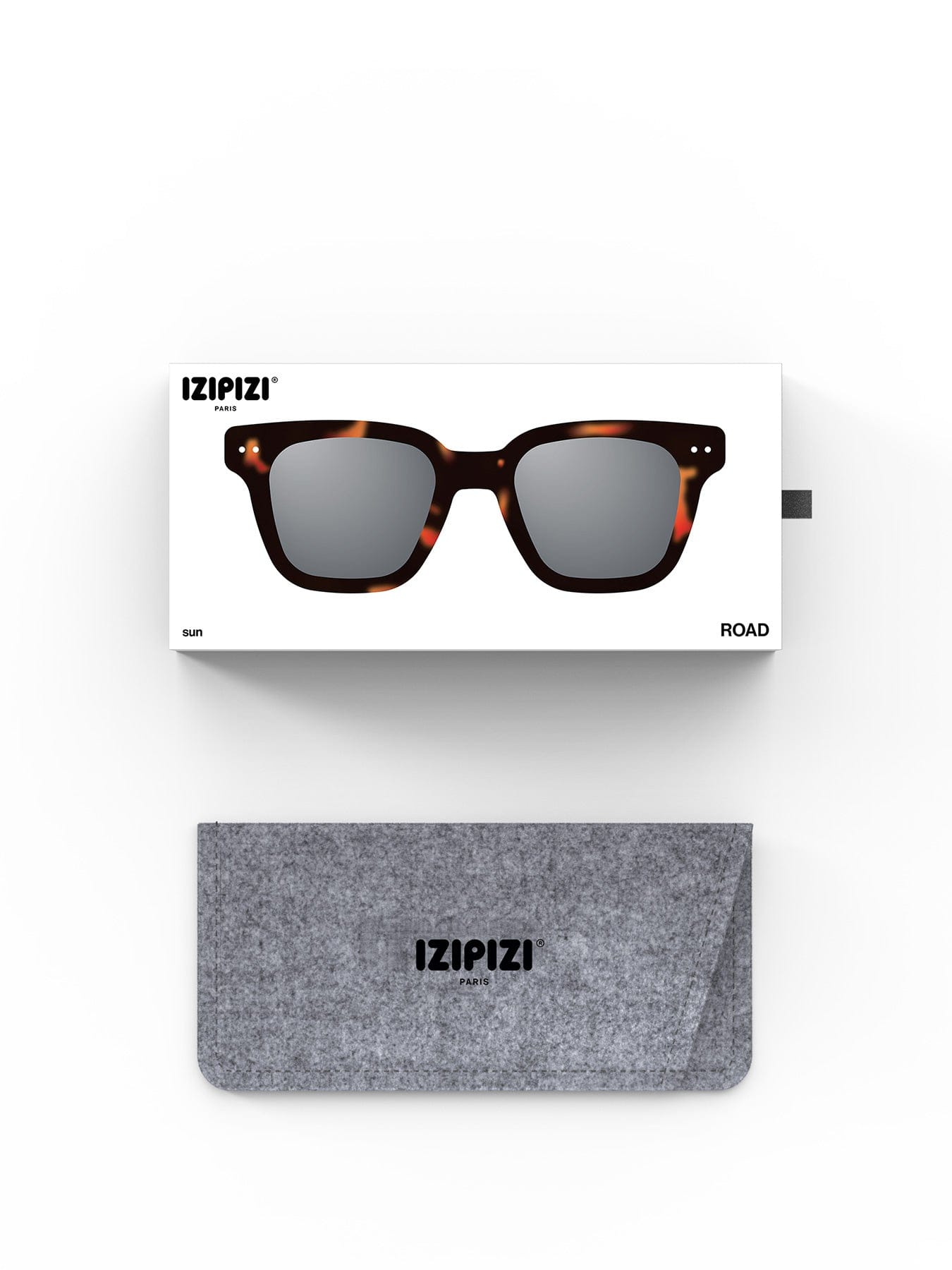 Izipizi Sun Road Rectangle Sunglasses Tortoise