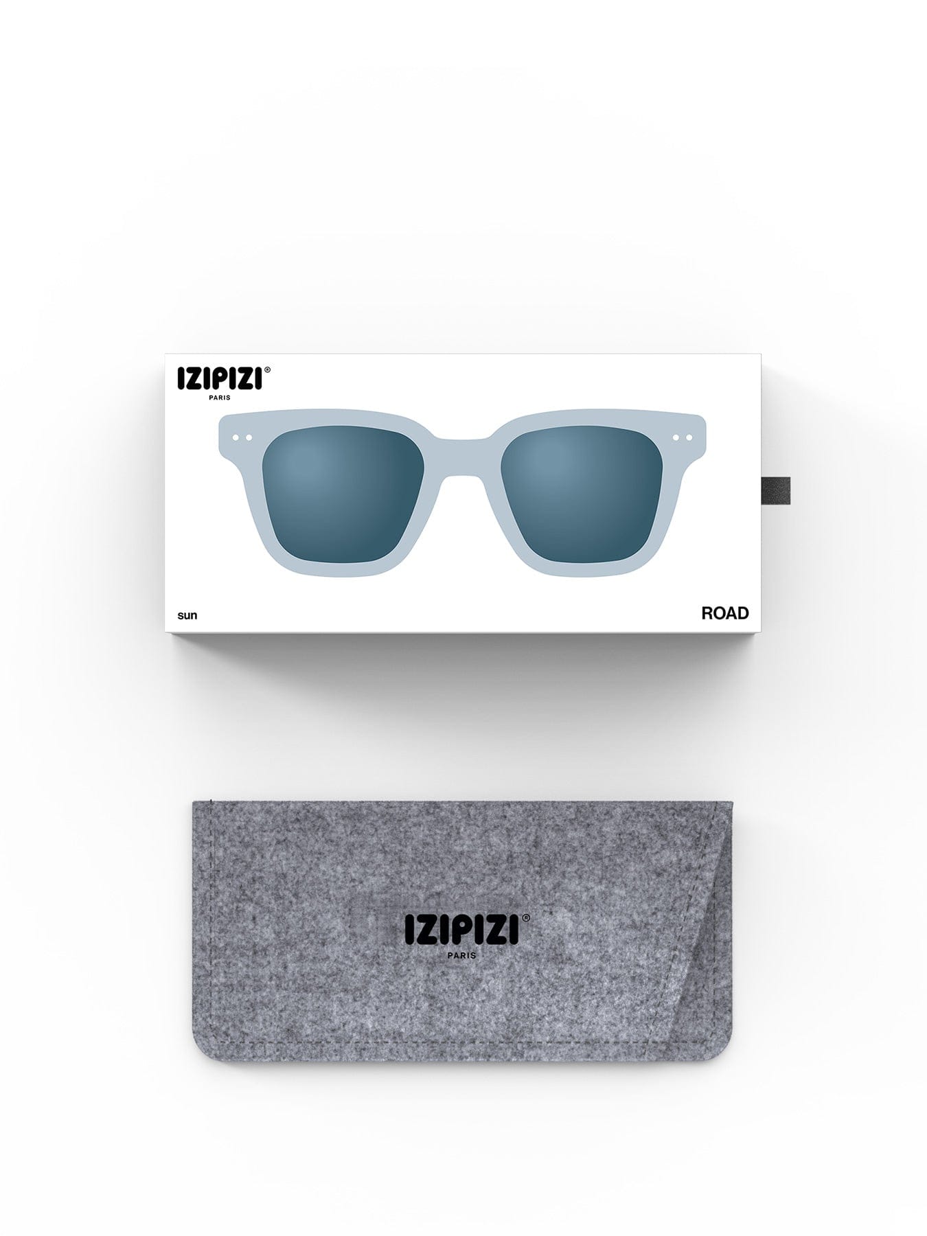 Izipizi Sun Road Rectangle Sunglasses Frozen Blue