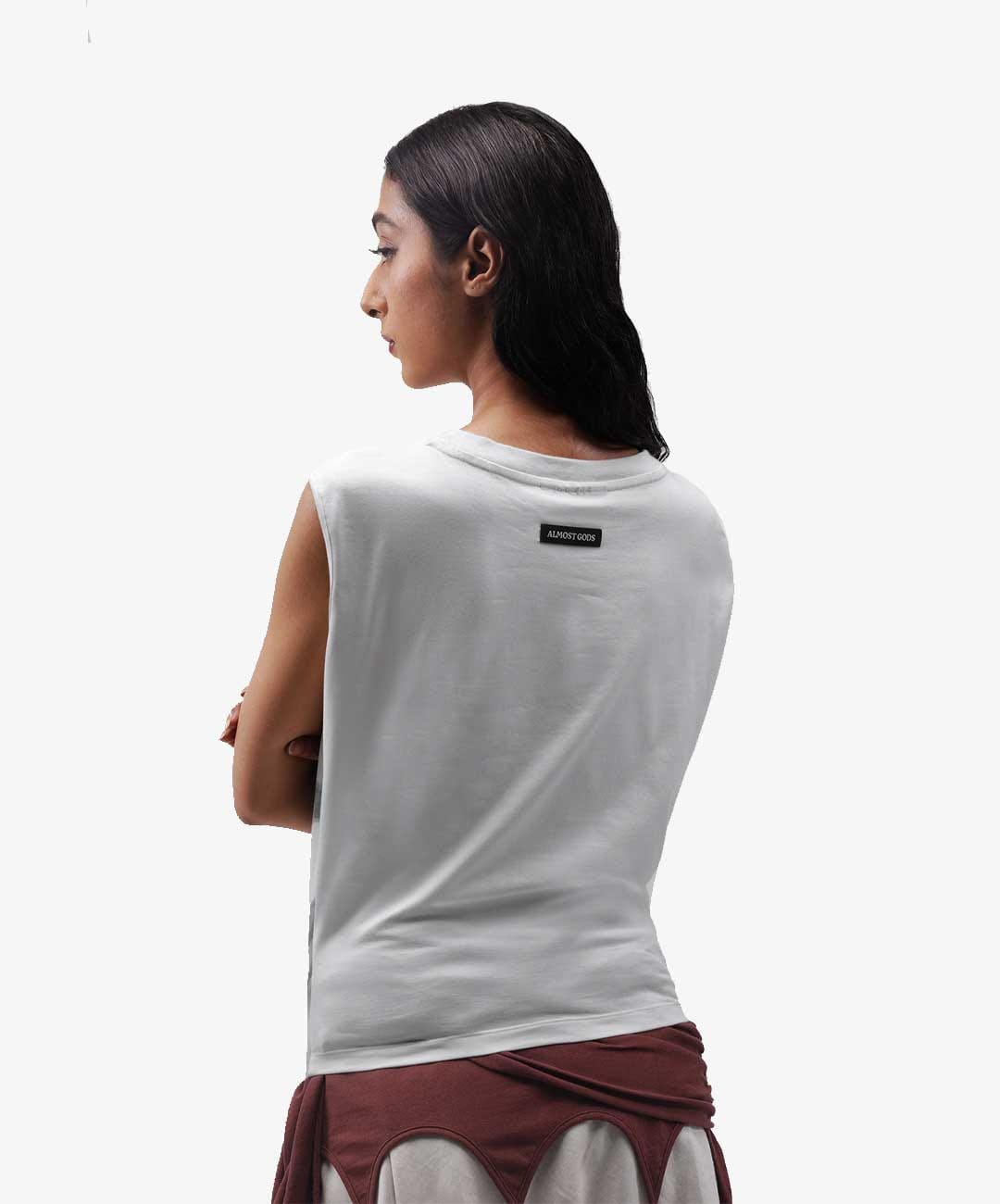 ALMOST GODS | LOOM KING TANK TOP { WHITE