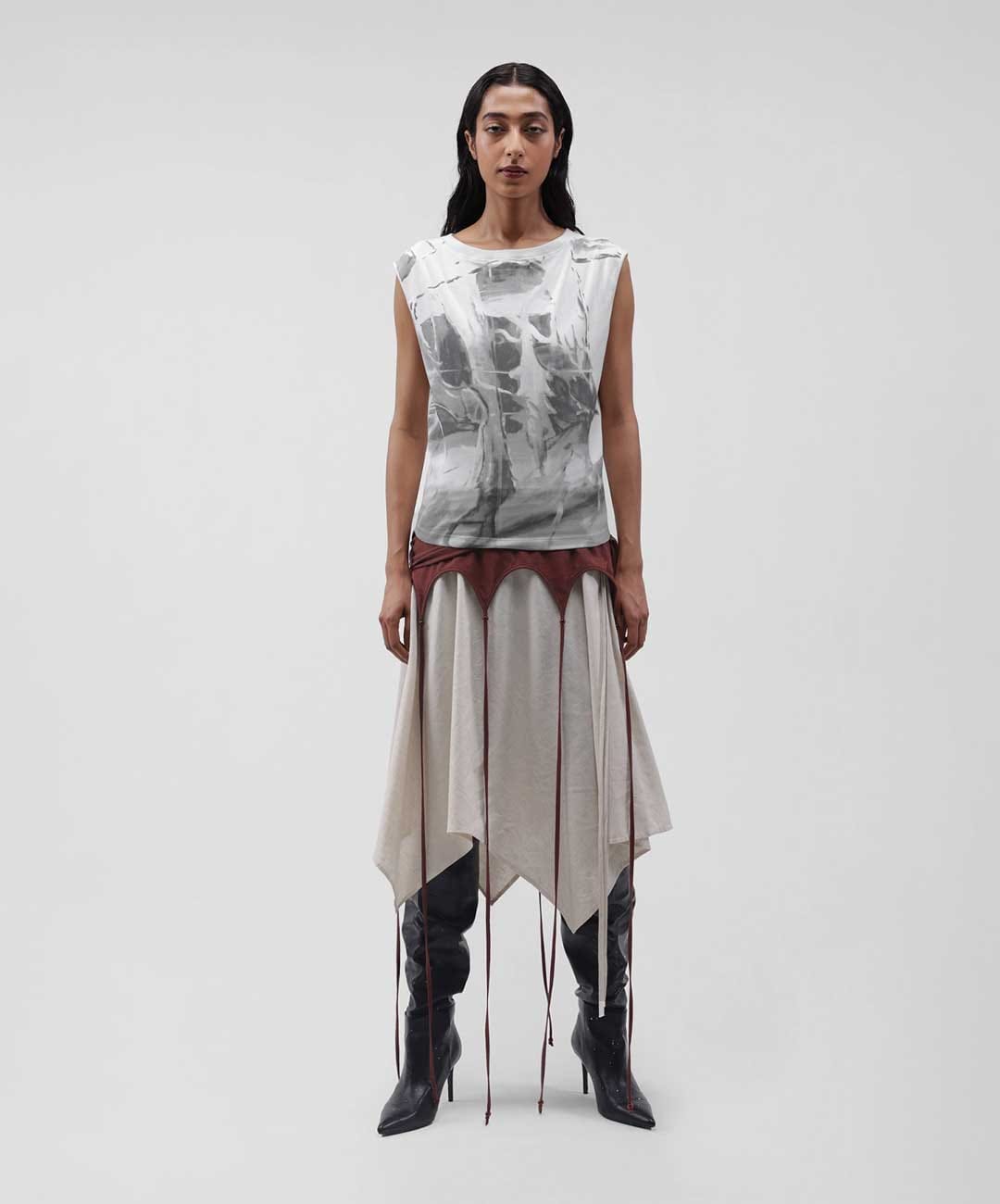 ALMOST GODS | LOOM KING TANK TOP { WHITE