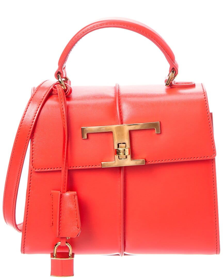 Tods Logo Leather Shoulder Bag