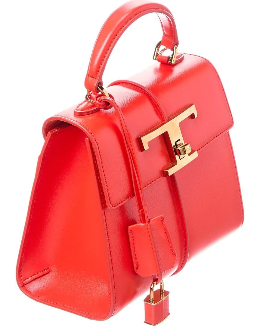 Tods Logo Leather Shoulder Bag