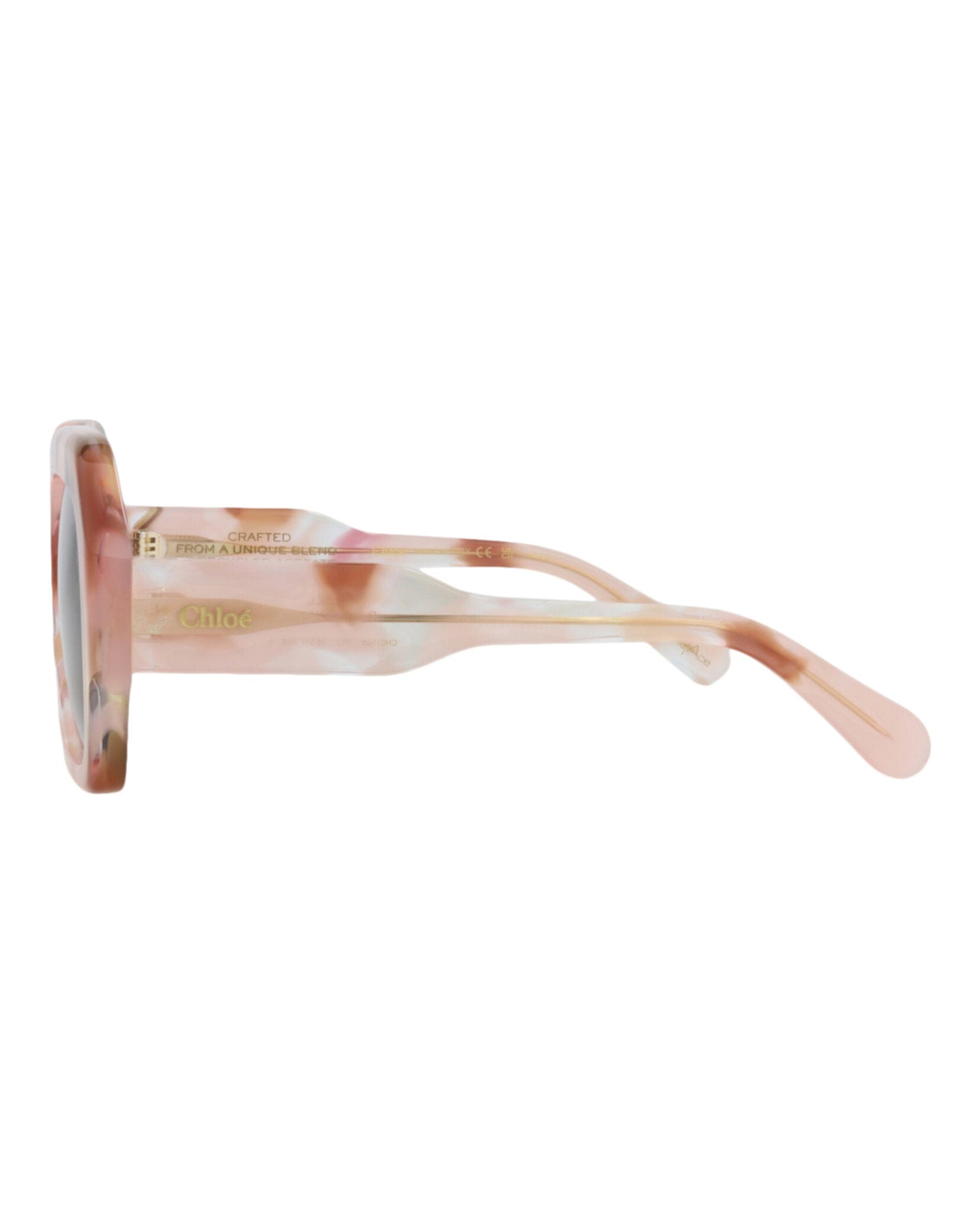 Fashion Chloé Womens Square/Rectangle Pink Pink Brown Fashion Designer Eyewear