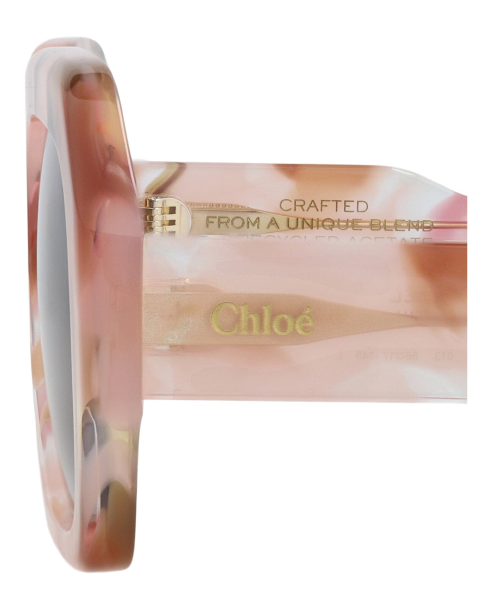 Fashion Chloé Womens Square/Rectangle Pink Pink Brown Fashion Designer Eyewear