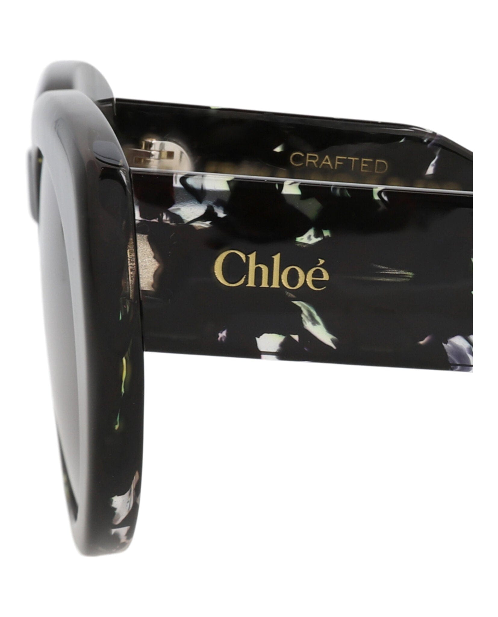 Fashion Chloé Womens Round/Oval Black Black Grey Fashion Designer Eyewear