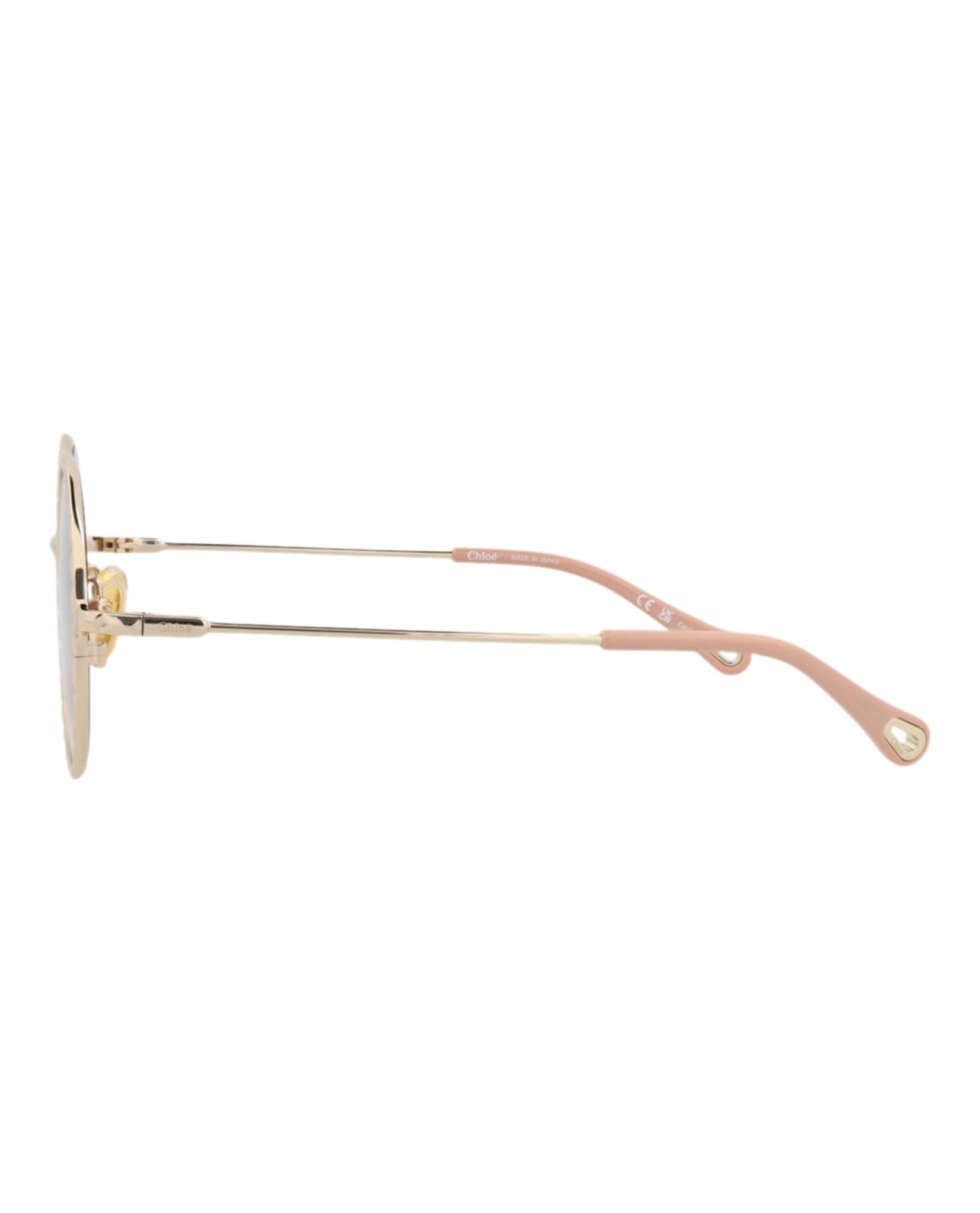Fashion Chloé Womens Round/Oval Gold Gold Copper Fashion Designer Eyewear