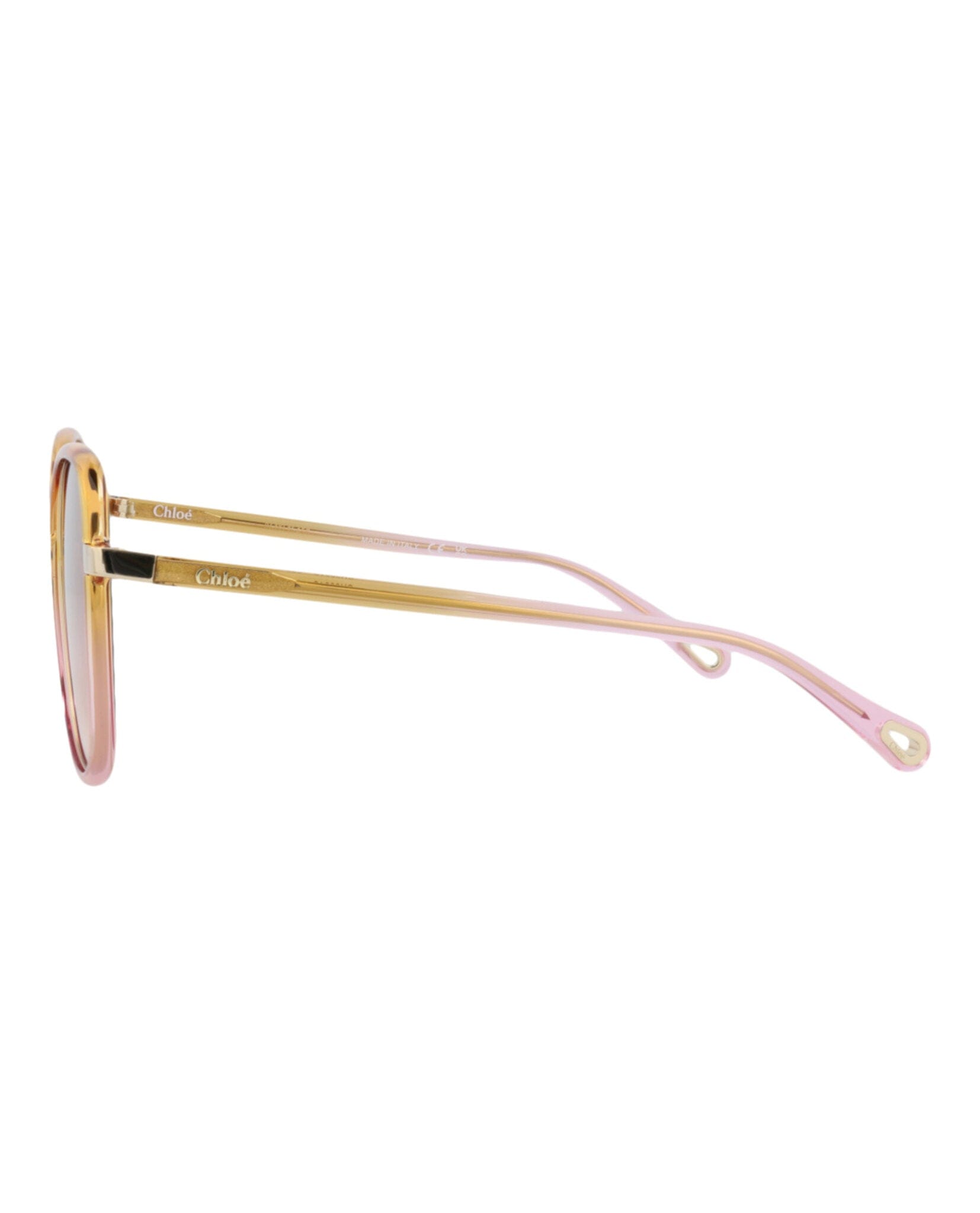 Fashion Chloé Womens Square/Rectangle Yellow Yellow Orange Fashion Designer Eyewear