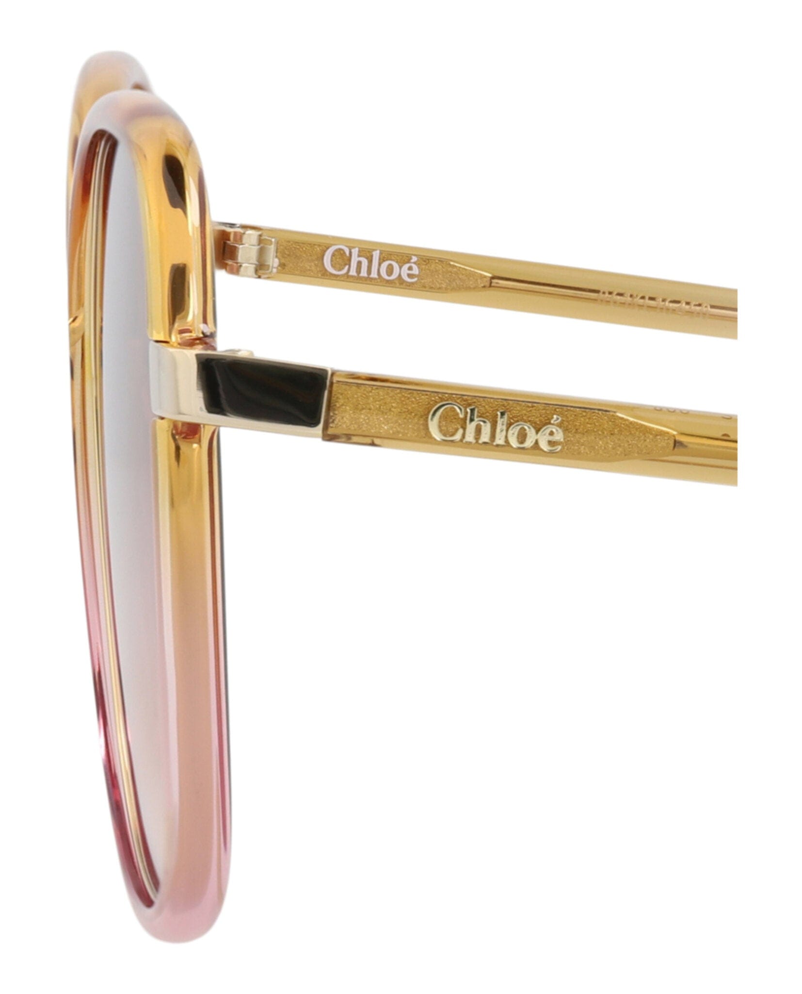 Fashion Chloé Womens Square/Rectangle Yellow Yellow Orange Fashion Designer Eyewear