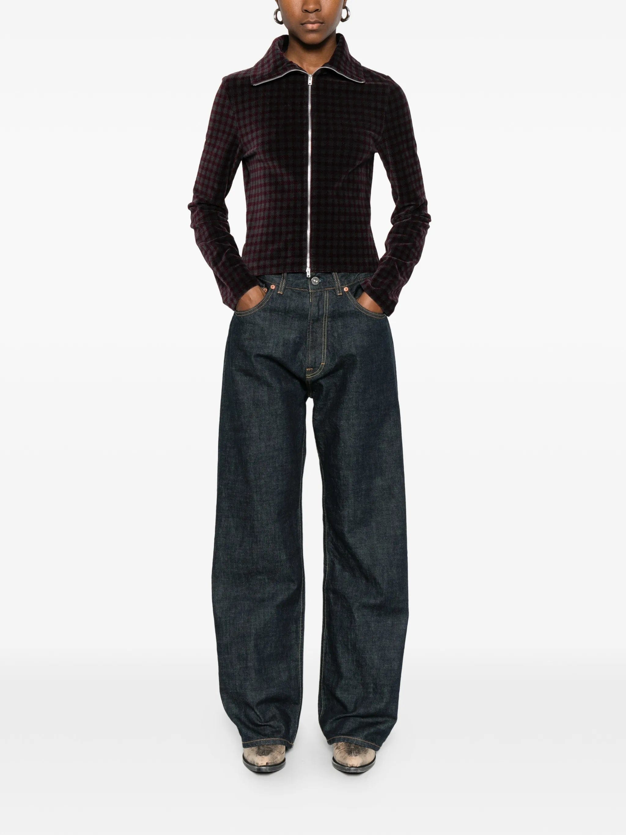 OUR Legacy zip - up patterned jacket