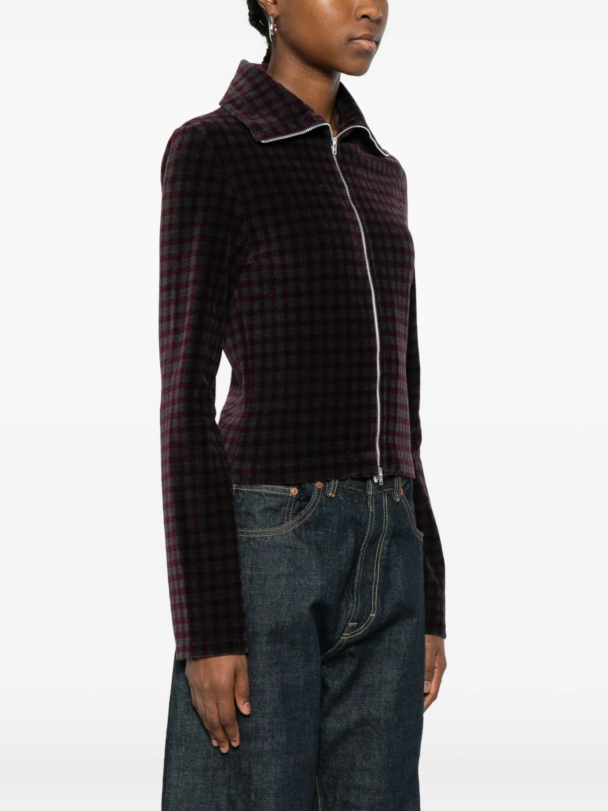 OUR Legacy zip - up patterned jacket