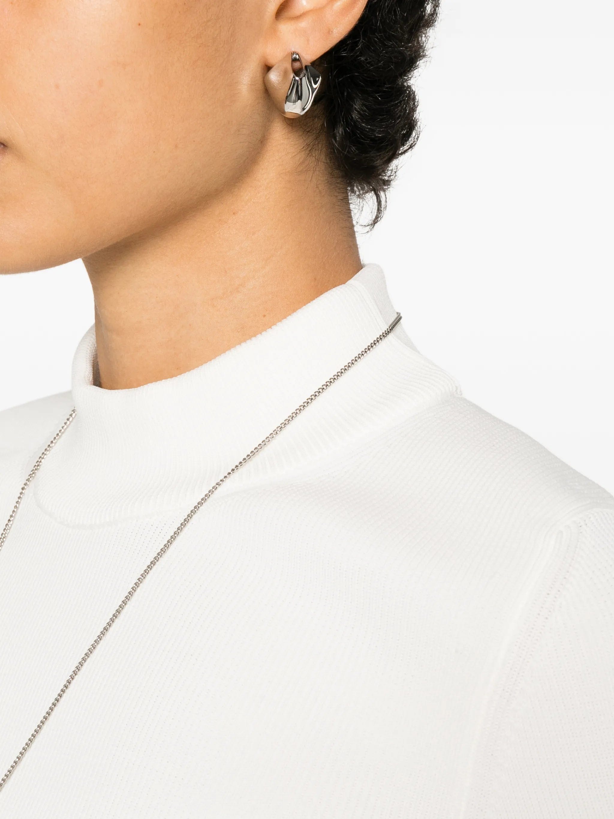 Jil Sander ribbed - knit mock - neck sweater
