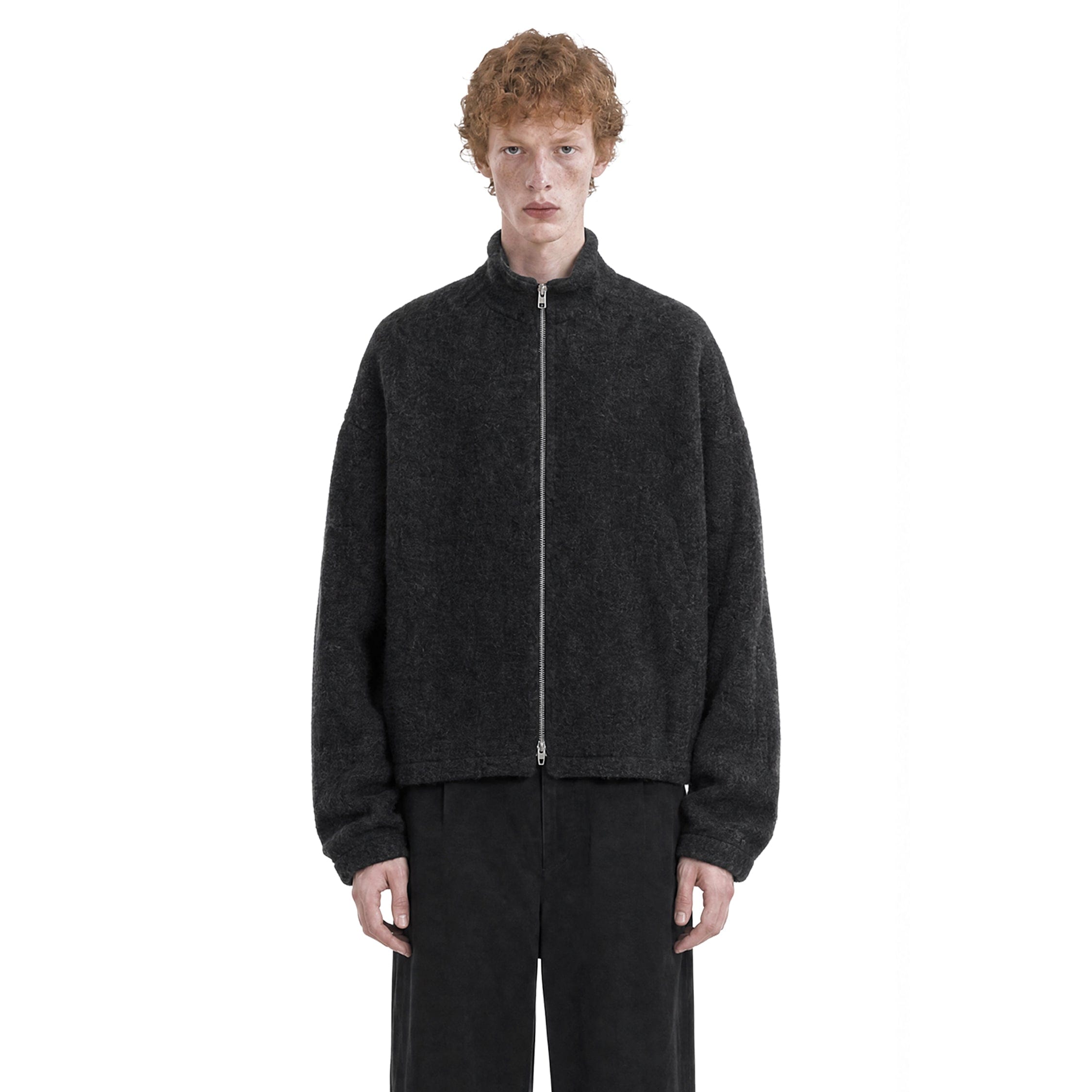 JIL Sander Wool Fleece Zip - Up Sweatshirt