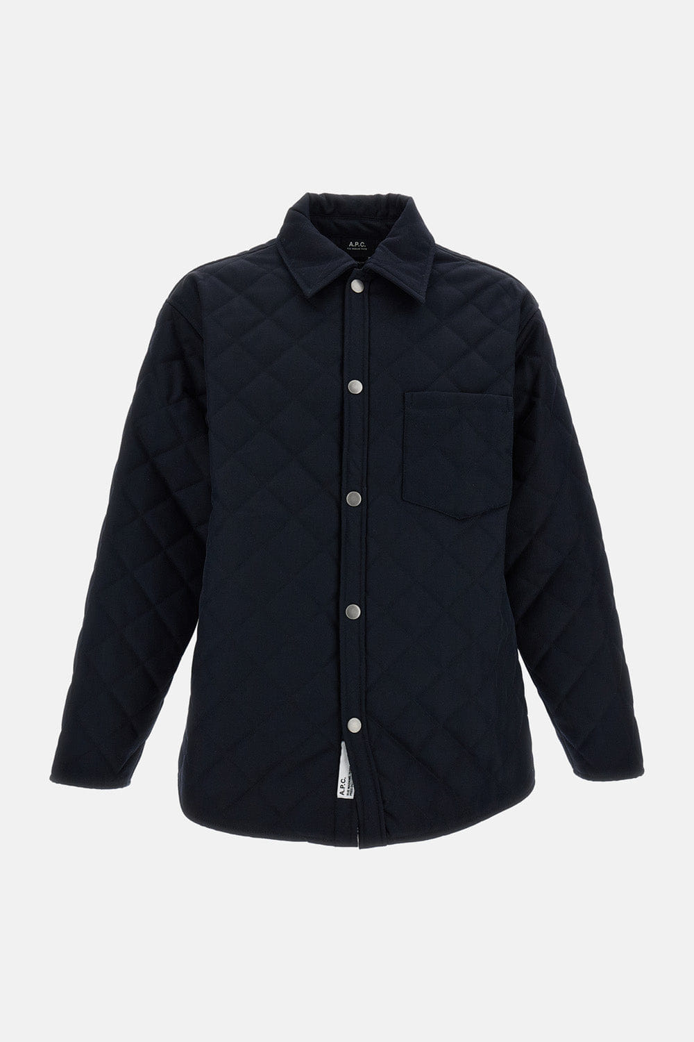 A.P.C. GIACCA GEORGES TRAPUNTATA IN MISTO LANA
