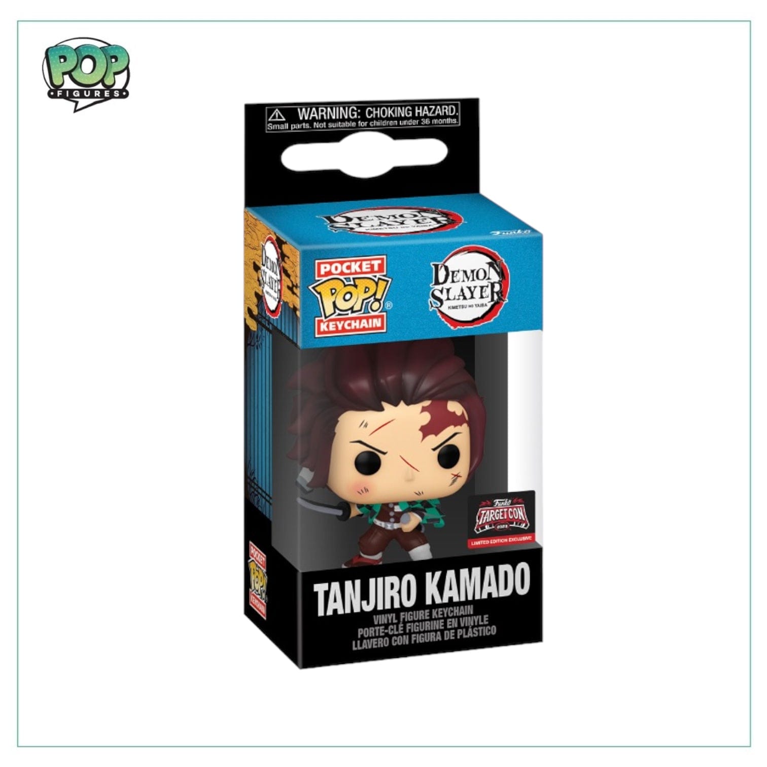 Funko Tanjiro Kamado Funko Pocket Pop Keychain - Demon Slayer - 2023 Target Con Exclusive