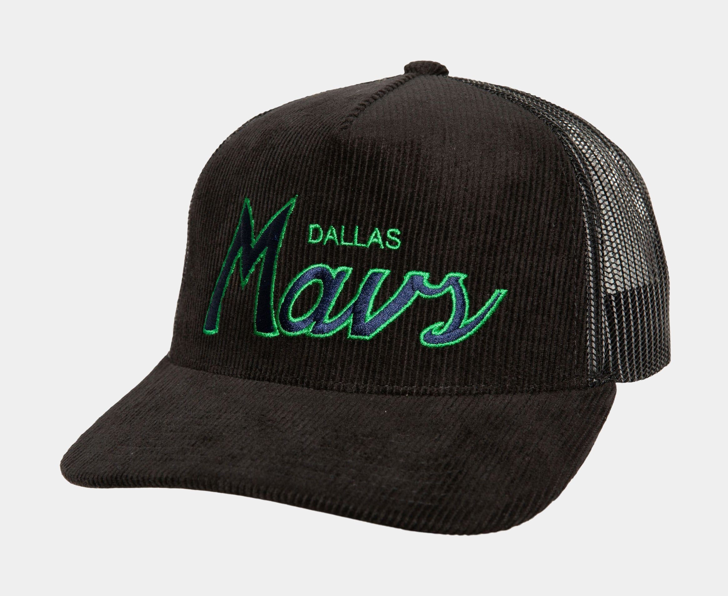 Mitchell & NESS Times Up Dallas Mavericks Trucker Mens Hat (Black/Blue)