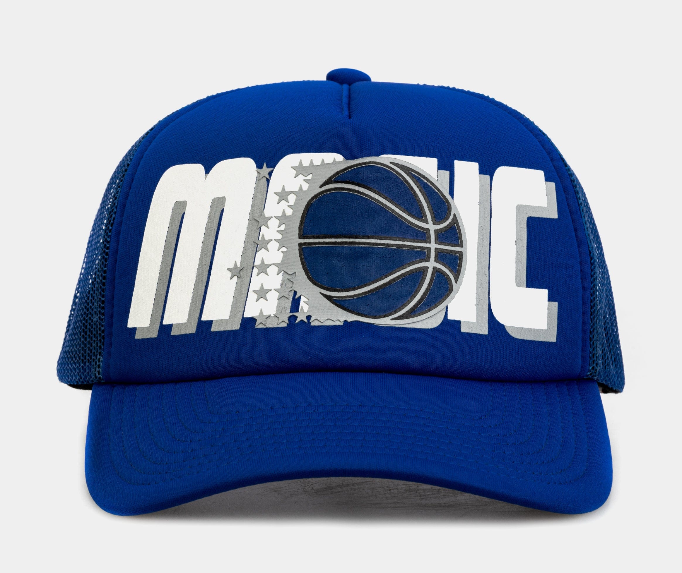 Mitchell & NESS Orlando Magic Billboard Trucker Mens Hats (Blue)