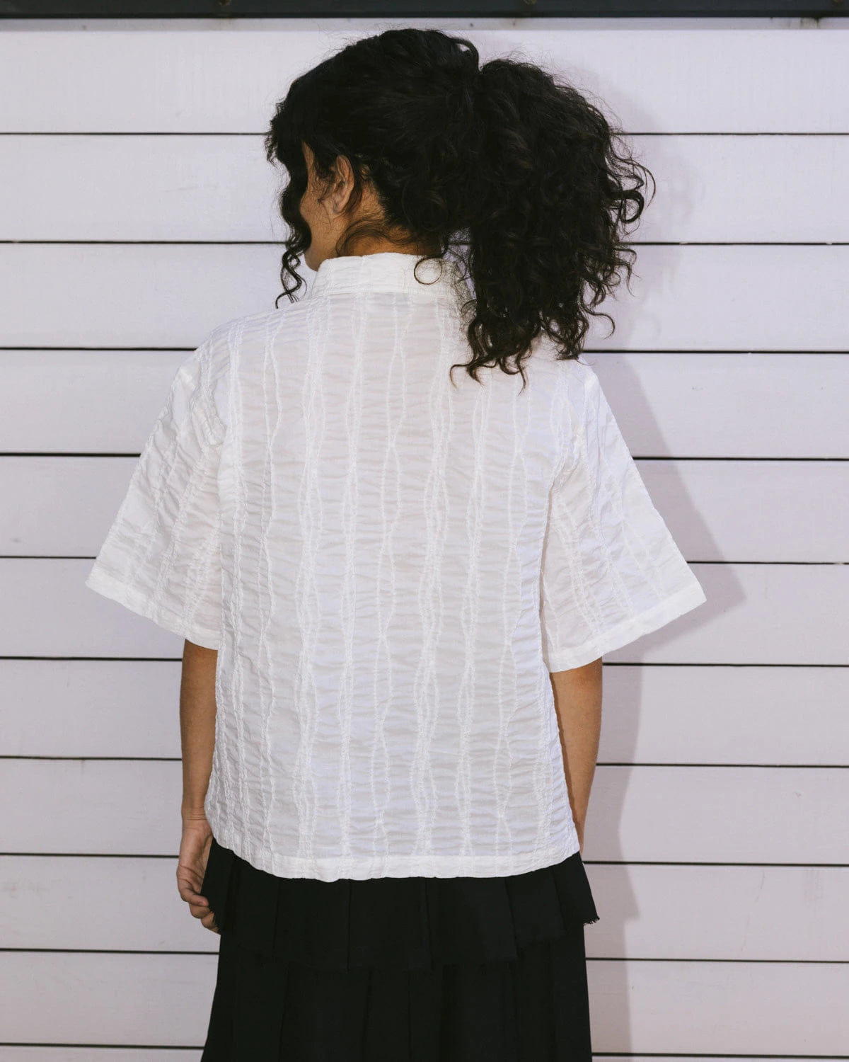 Brain Dead Twisted Piping Shirt - Natural