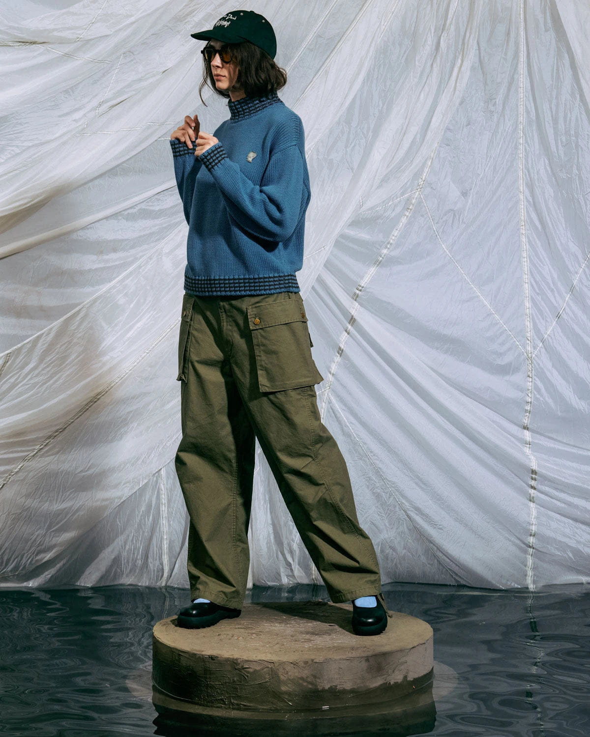 Brain Dead Canvas Overpant - Olive