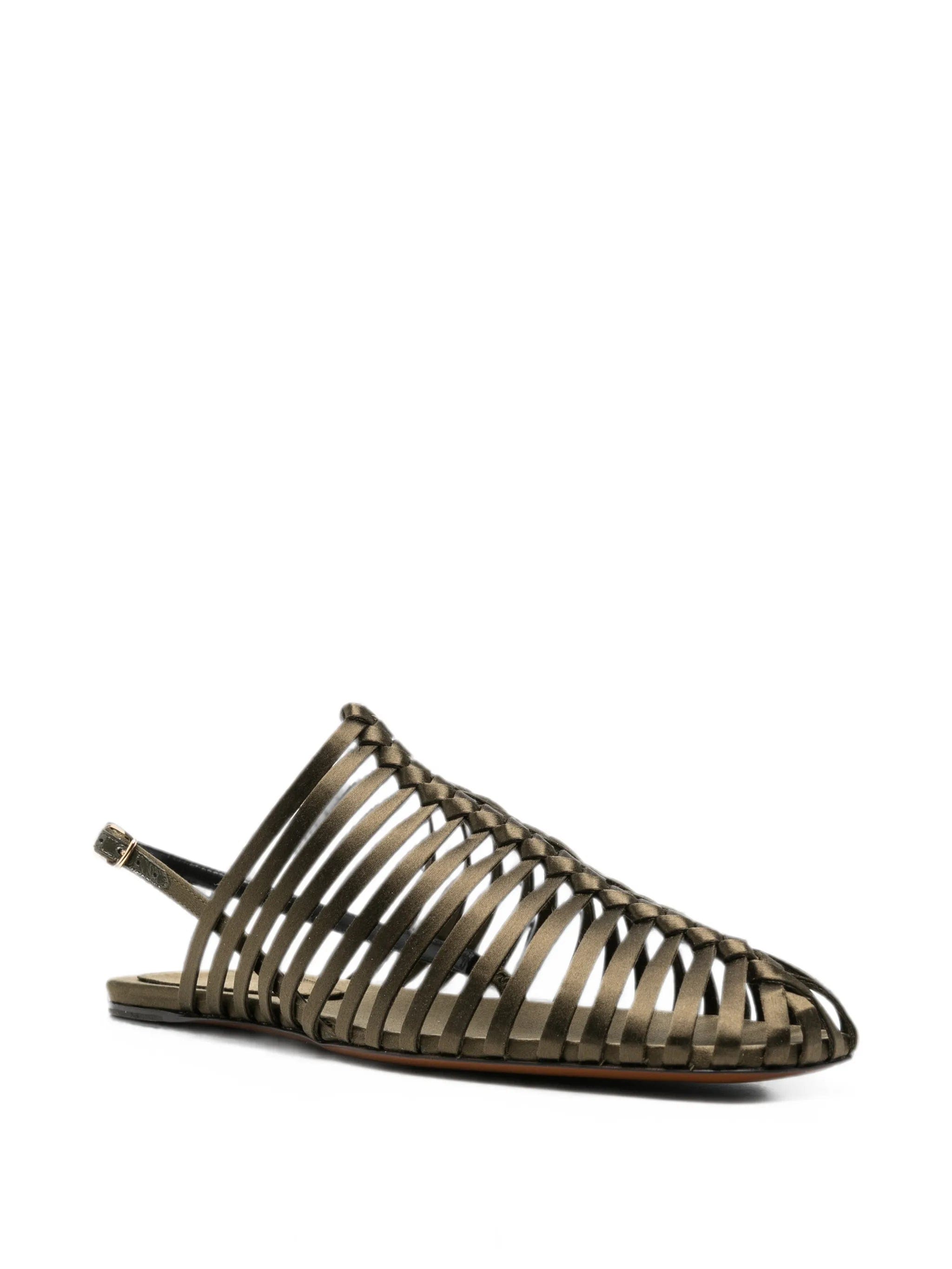 Dries Van Noten cage - strap slingback sandals