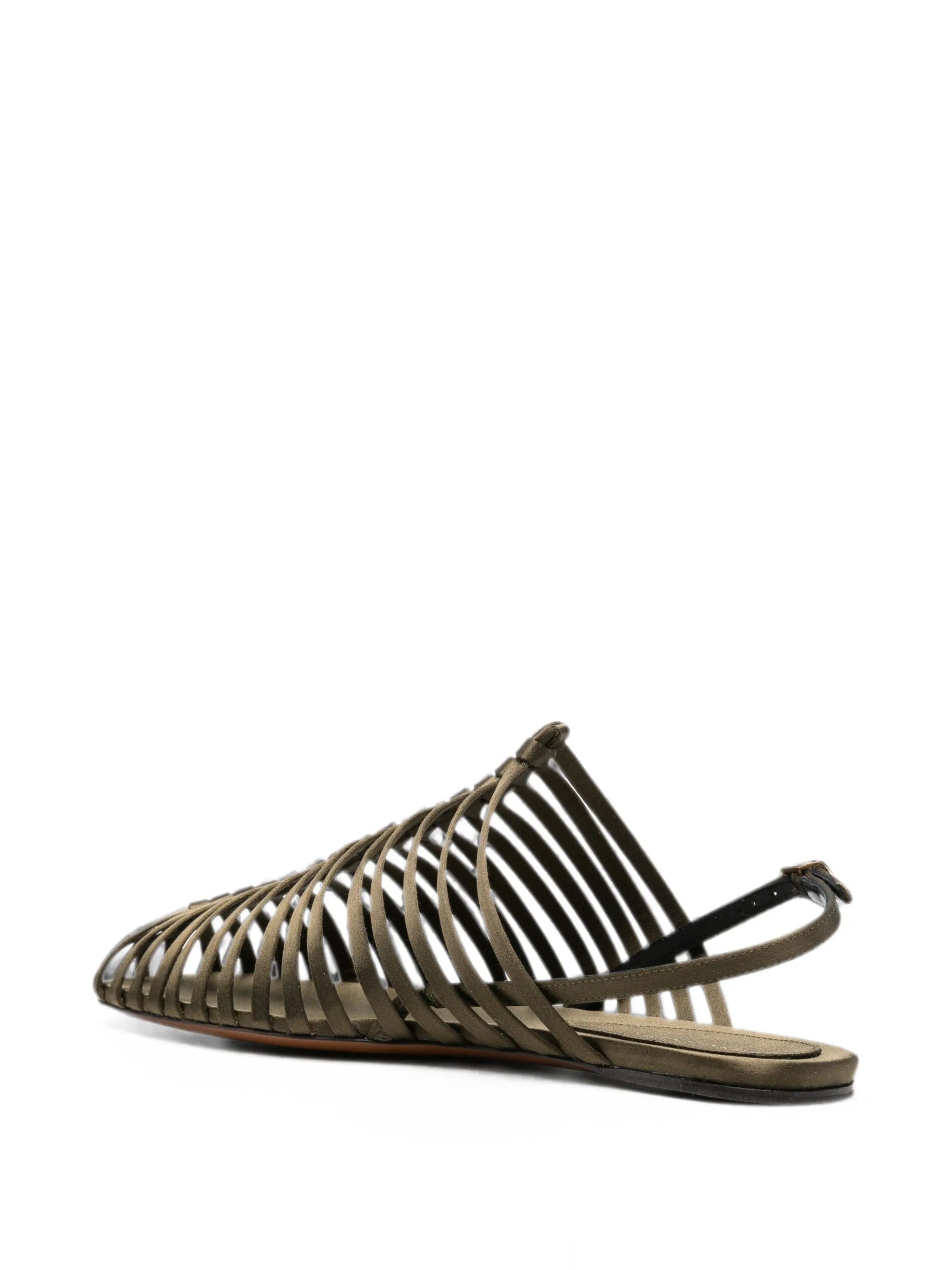 Dries Van Noten cage - strap slingback sandals