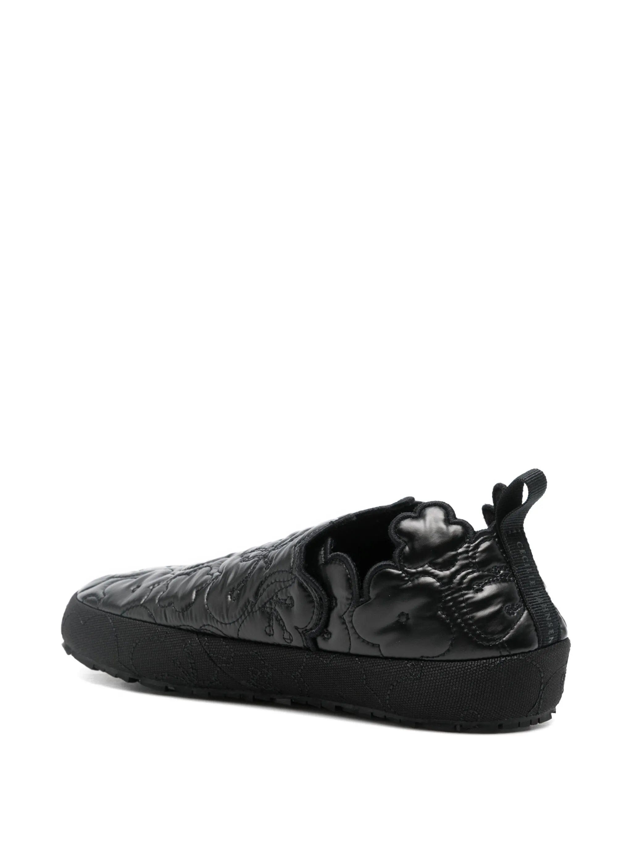 Cecilie Bahnsen floral quilted mules