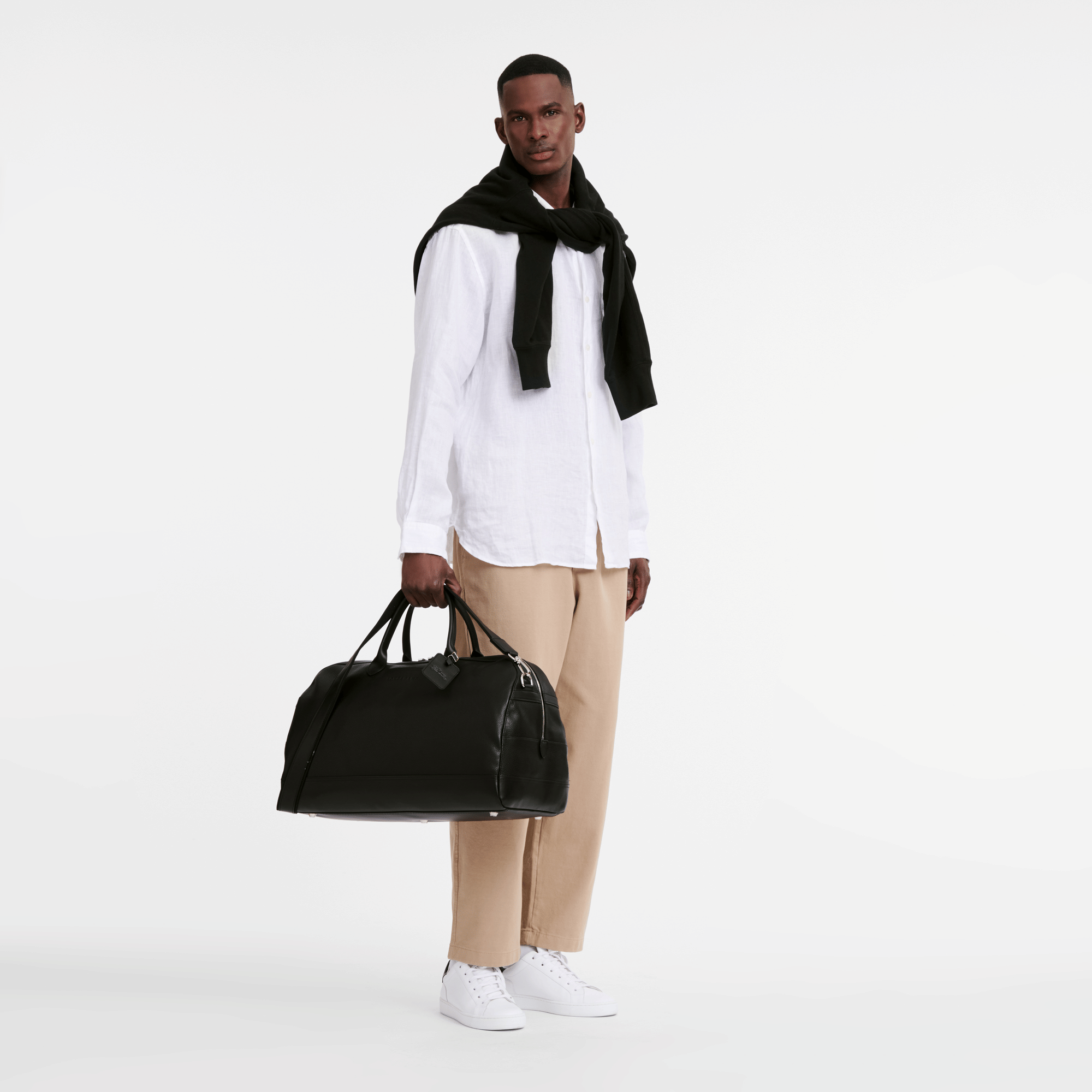 Long Champ Longchamp Le Foulonné L Travel bag Black